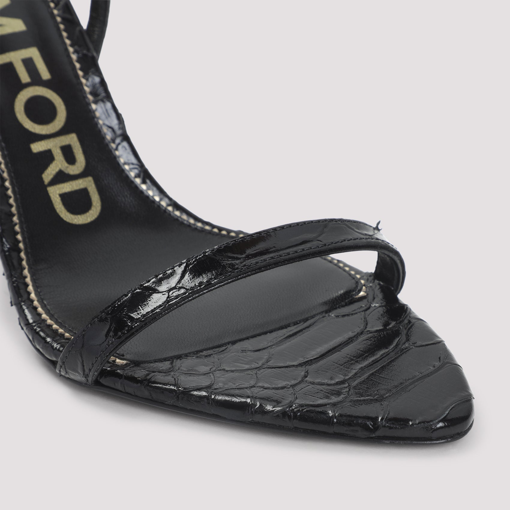Tom Ford Semi Shiny Printed Python Sandals Women TOM FORD