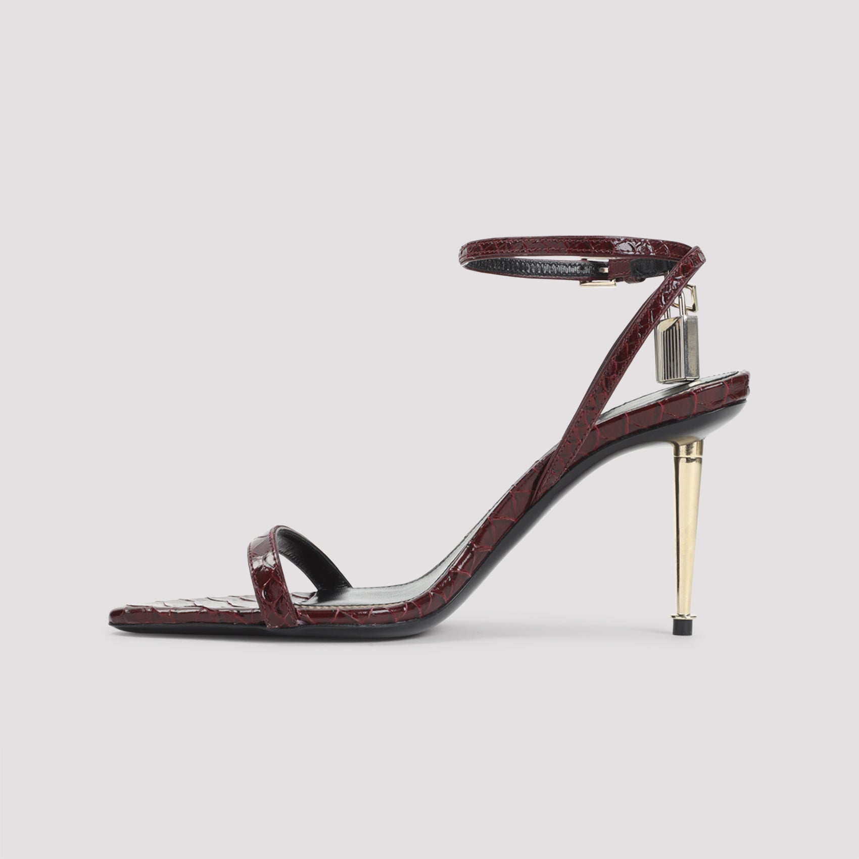 Tom Ford Semi Shiny Printed Python Sandals Women TOM FORD