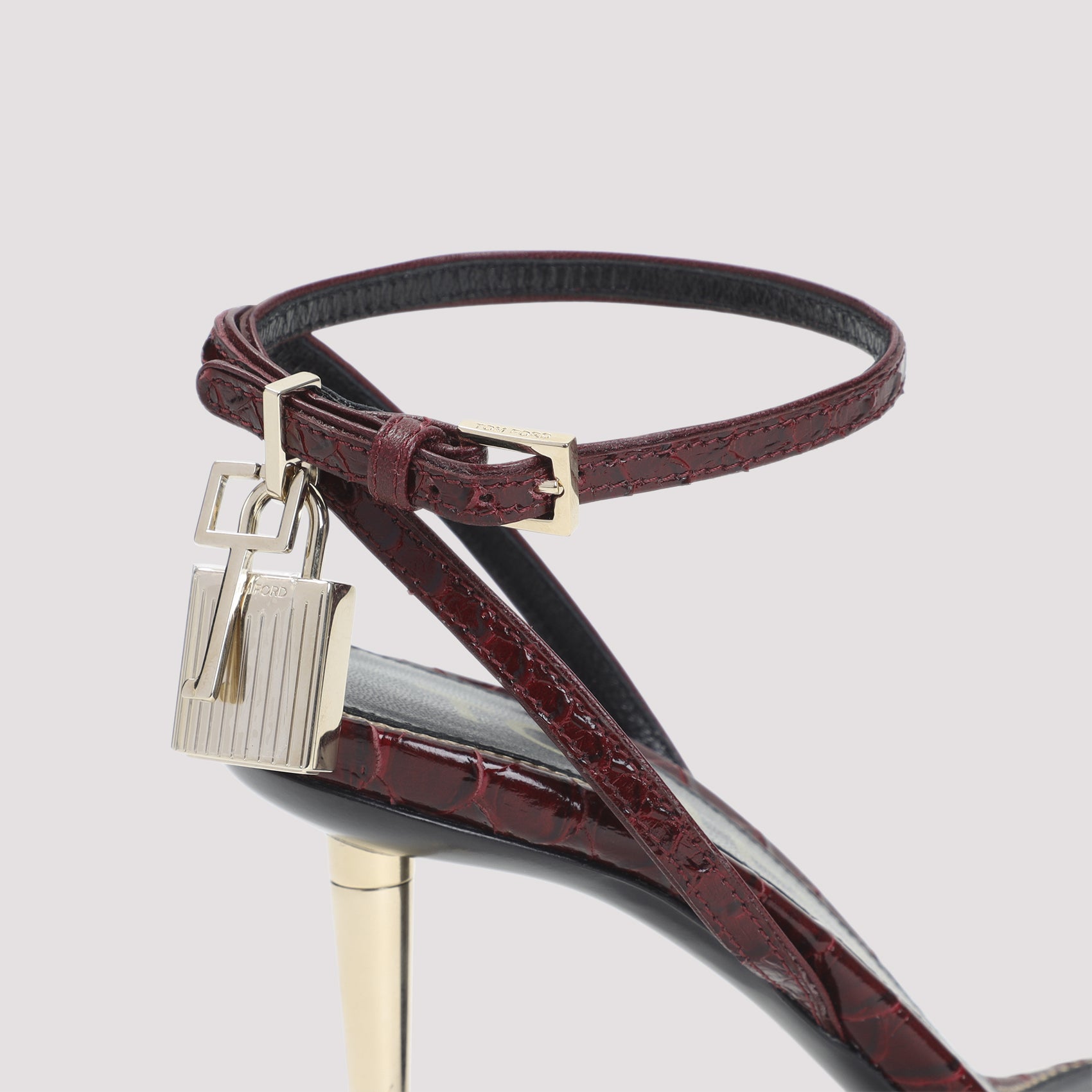 Tom Ford Semi Shiny Printed Python Sandals Women TOM FORD