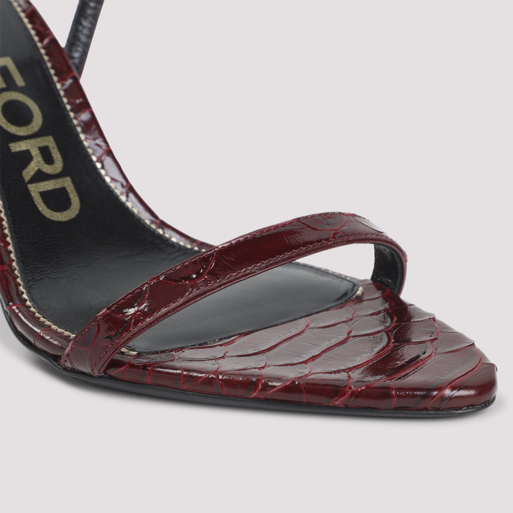 Tom Ford Semi Shiny Printed Python Sandals Women TOM FORD