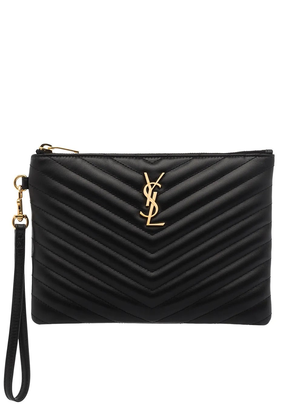 Saint Laurent Women Leather Matelassé Cassandre Pouch SAINT LAURENT