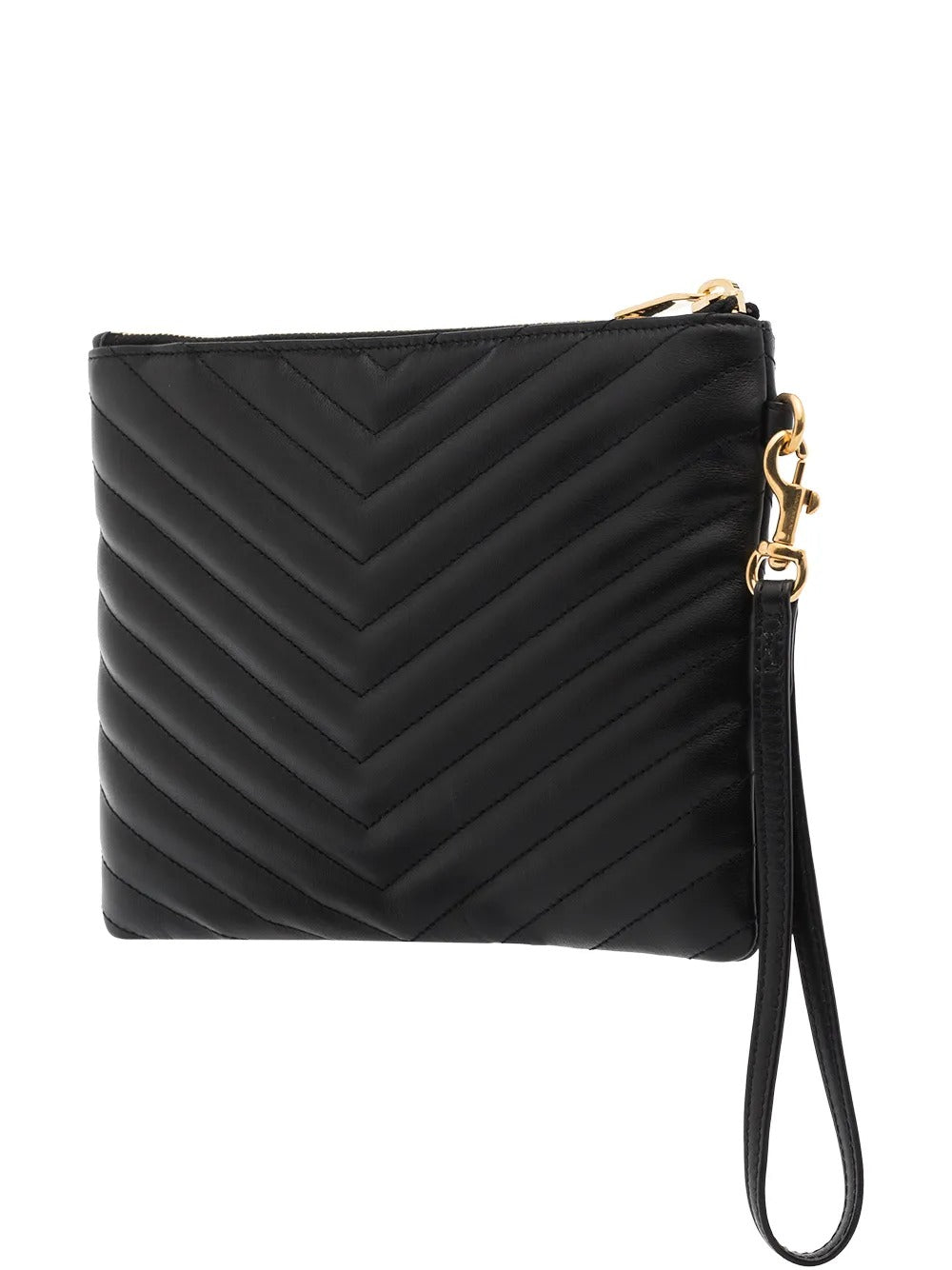 Saint Laurent Women Leather Matelassé Cassandre Pouch SAINT LAURENT