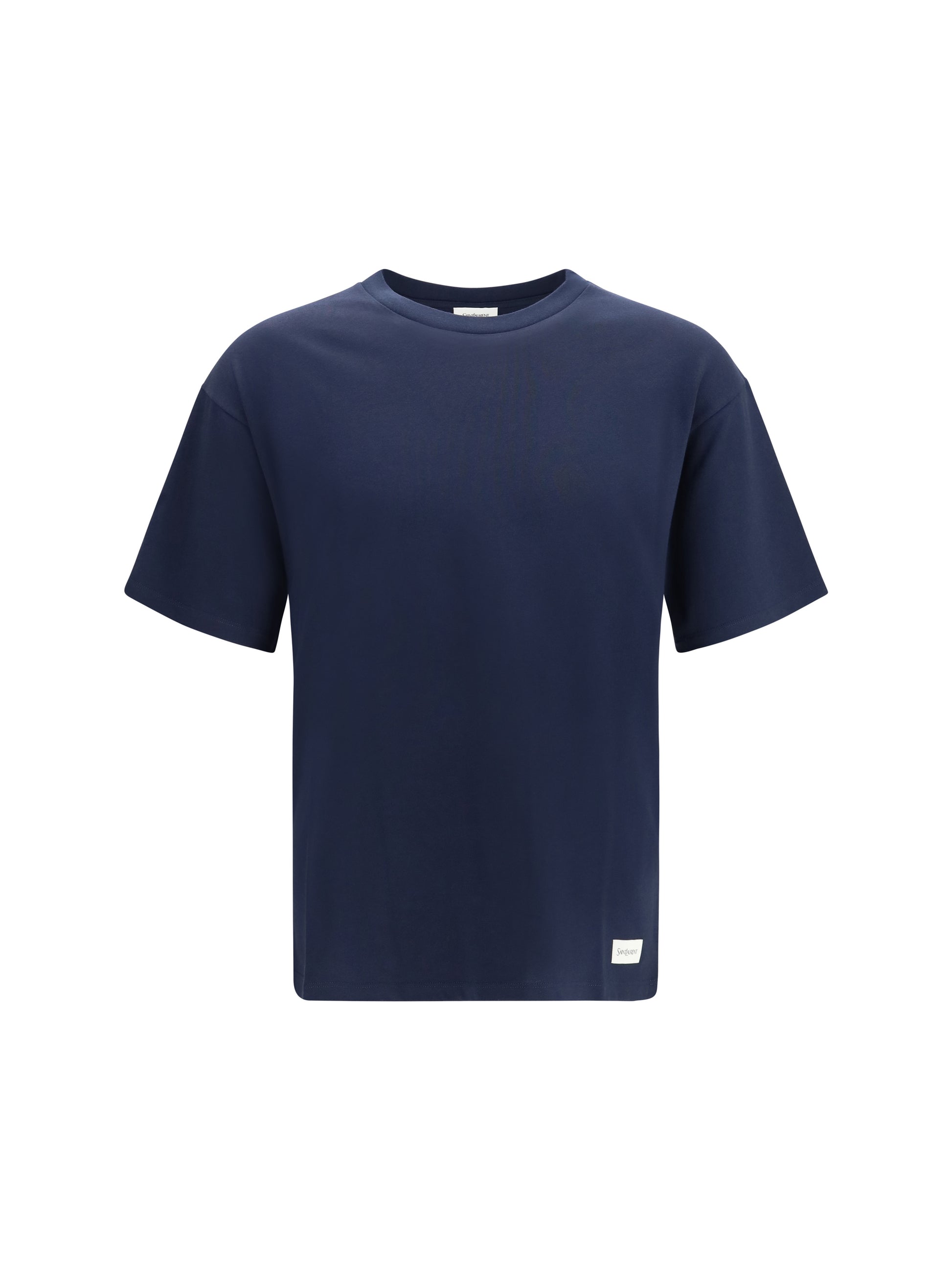 Saint Laurent Men Cotton Crewneck T-Shirt SAINT LAURENT