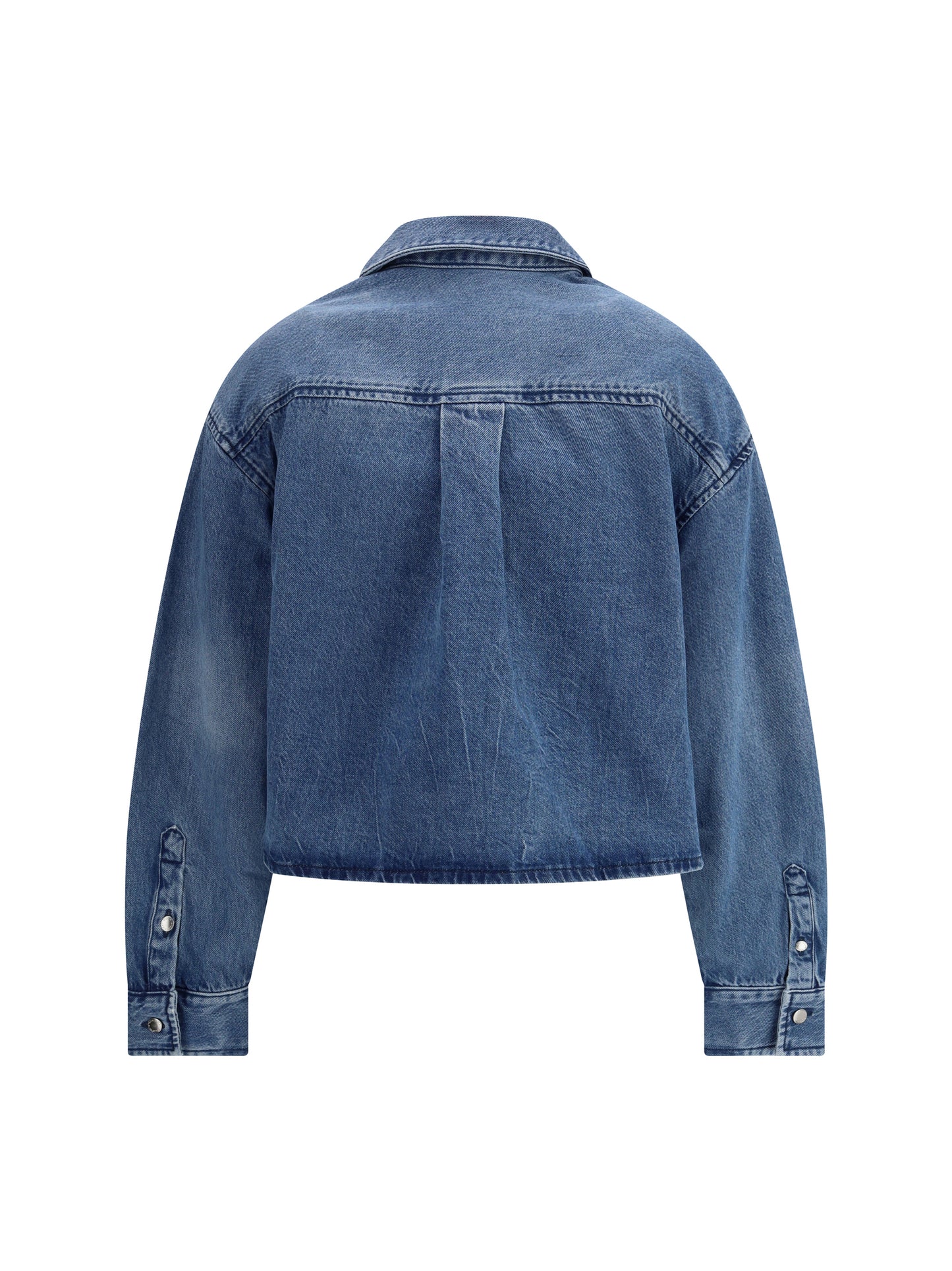Alexander Wang Women Cropped Denim Shirt ALEXANDER WANG