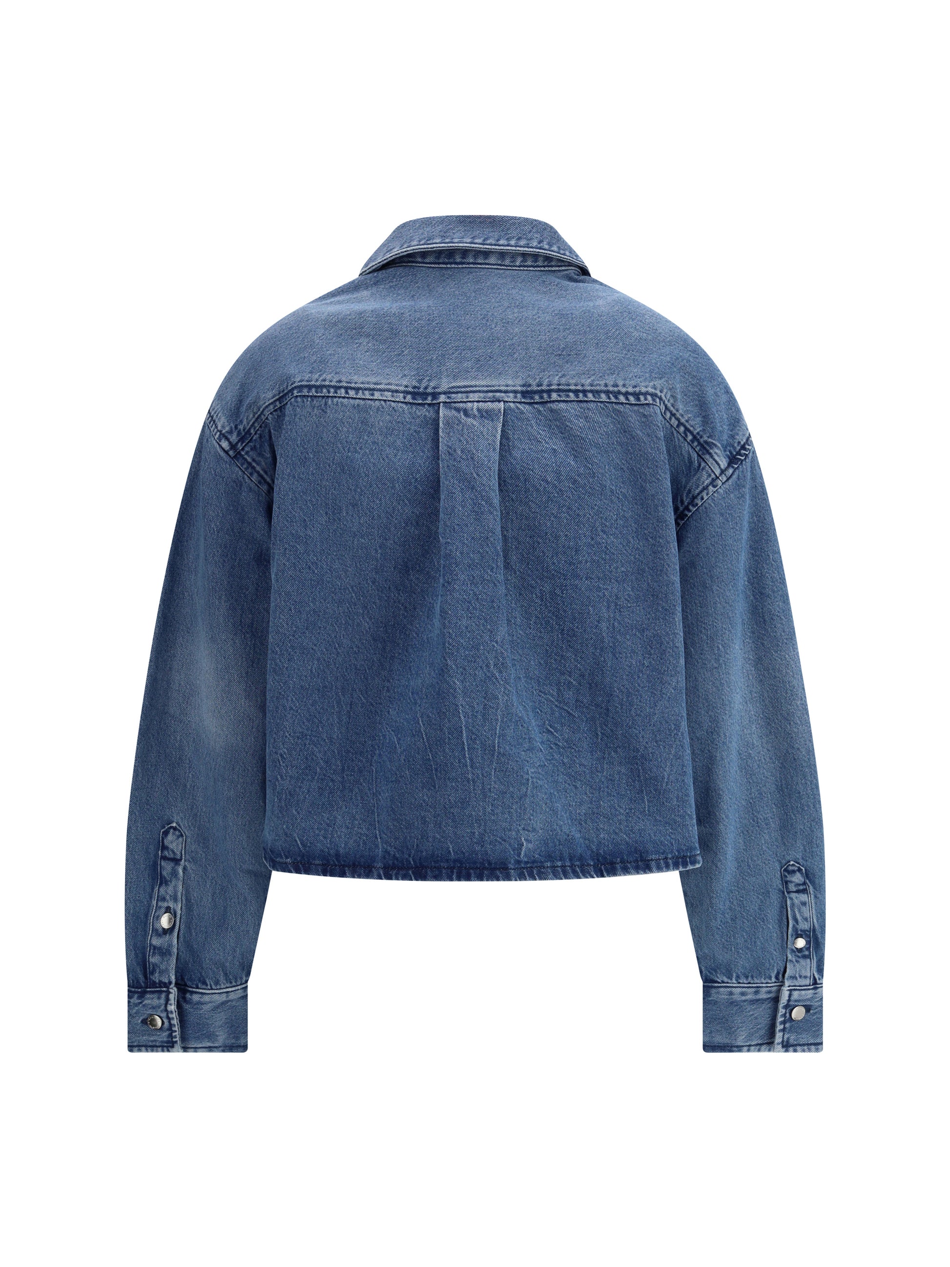 Alexander Wang Women Cropped Denim Shirt ALEXANDER WANG