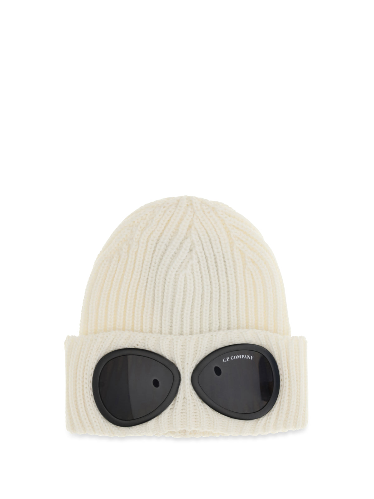 C.P. Company Men Goggle Beanie Hat In Extrafine Merino Wool C.P. COMPANY