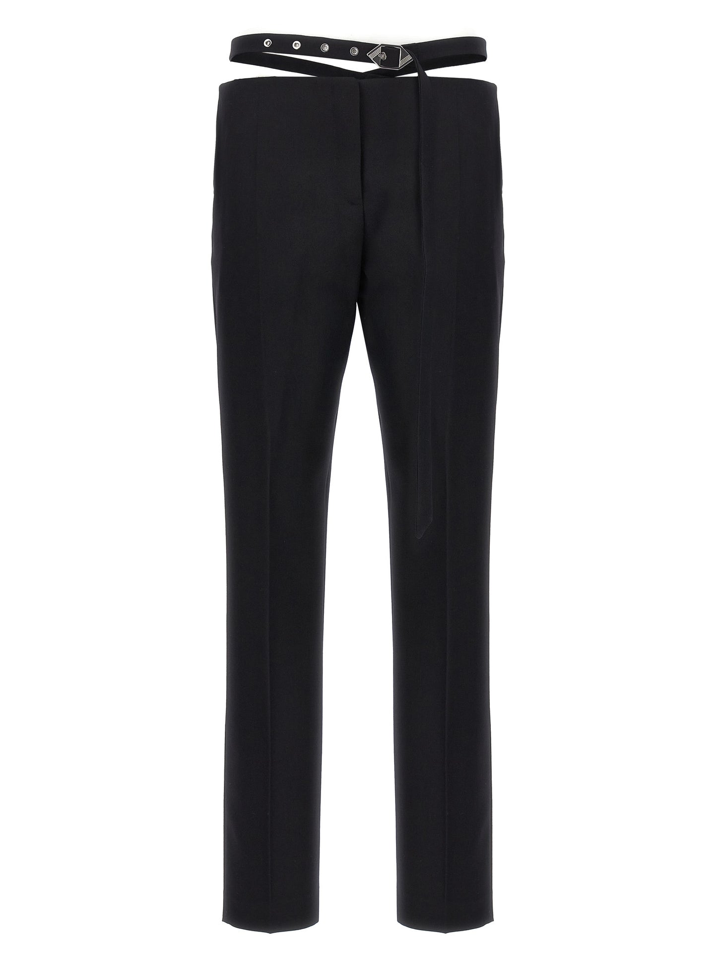 The Attico Women Belt Detail Trousers THE ATTICO