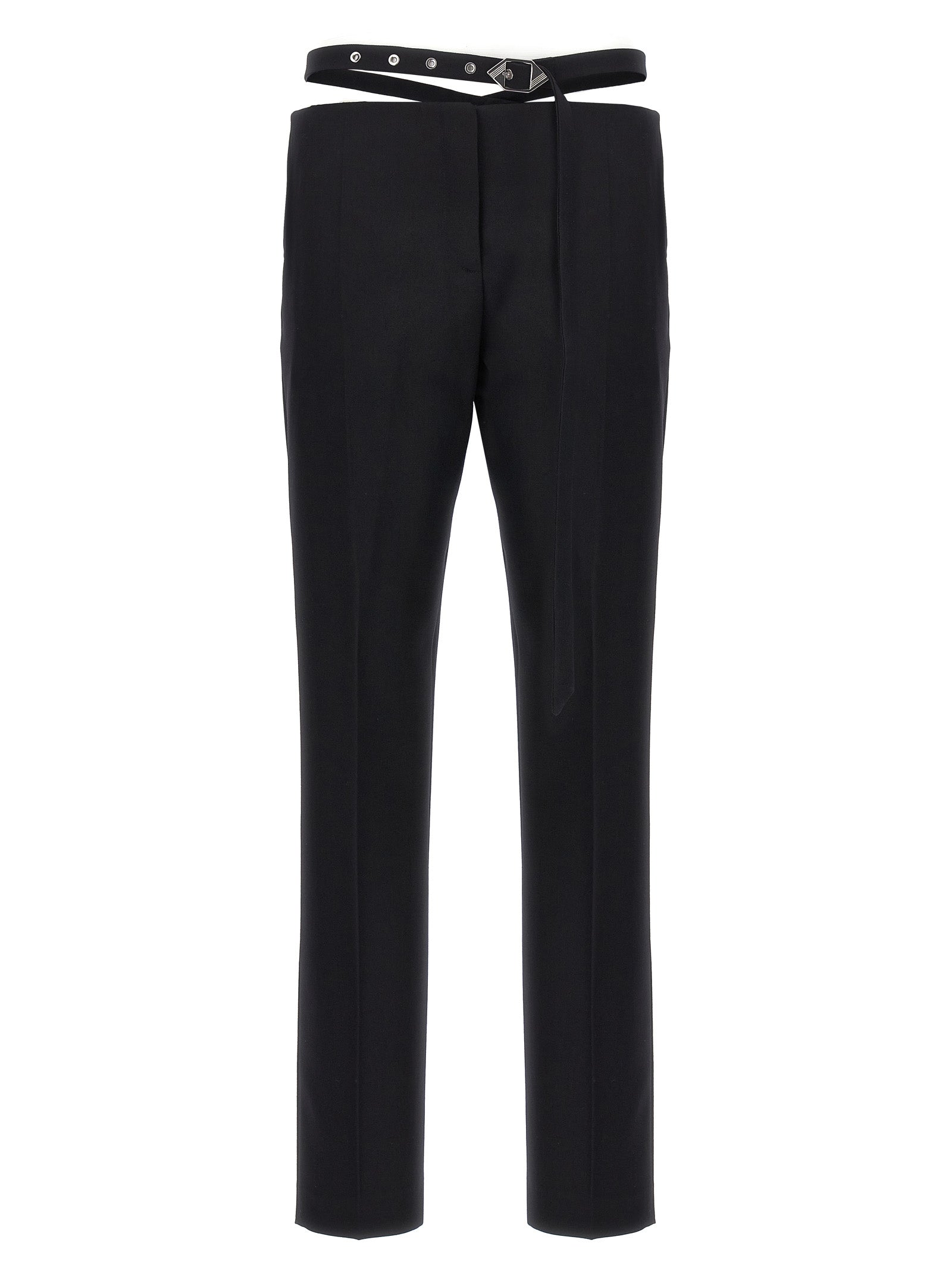 The Attico Women Belt Detail Trousers THE ATTICO