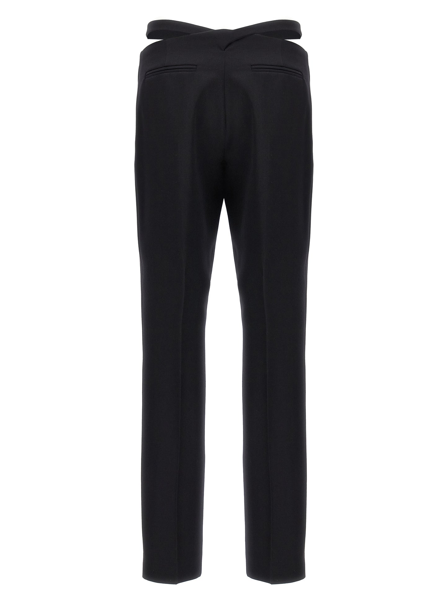 The Attico Women Belt Detail Trousers THE ATTICO