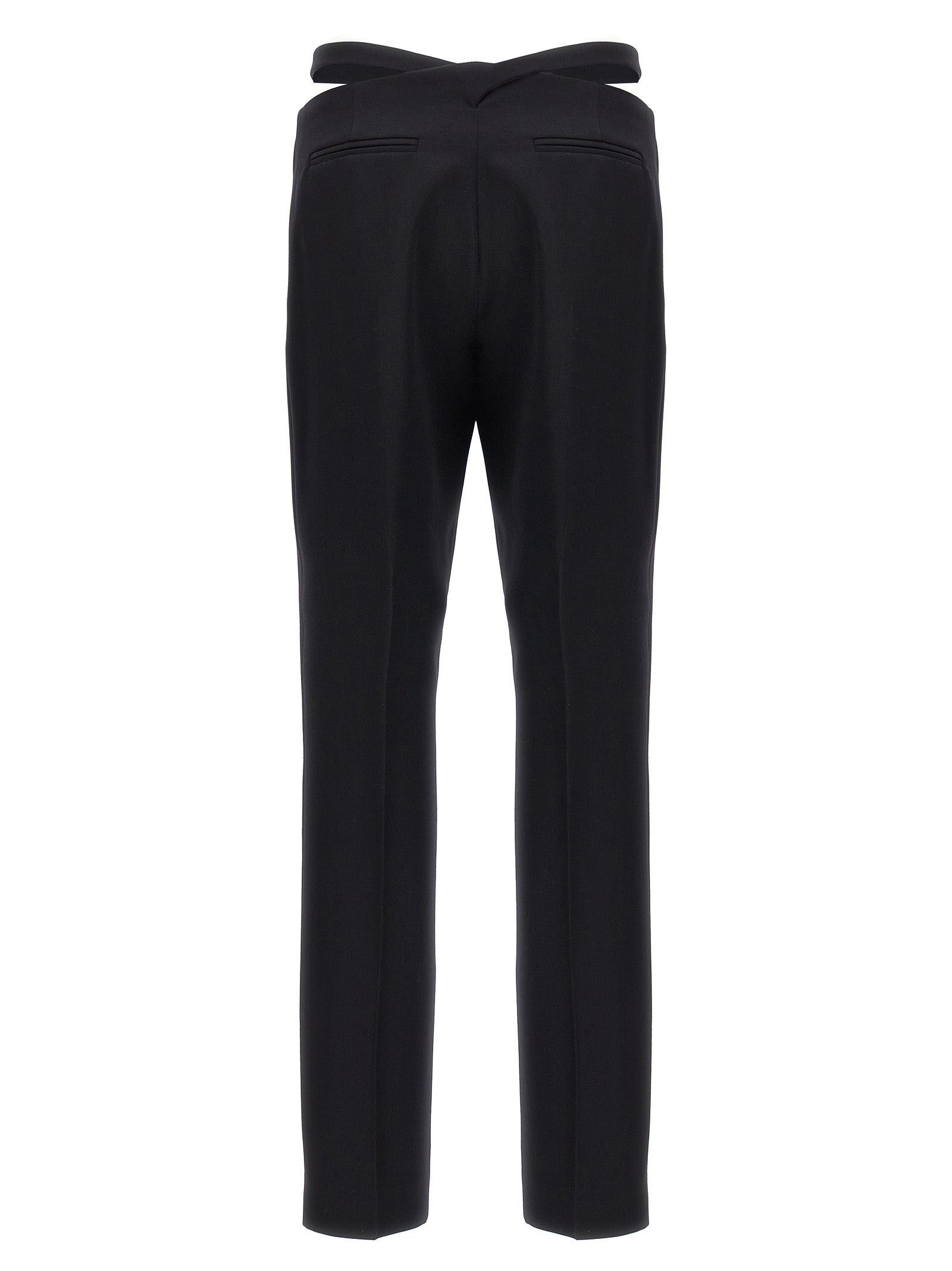 The Attico Women Belt Detail Trousers THE ATTICO