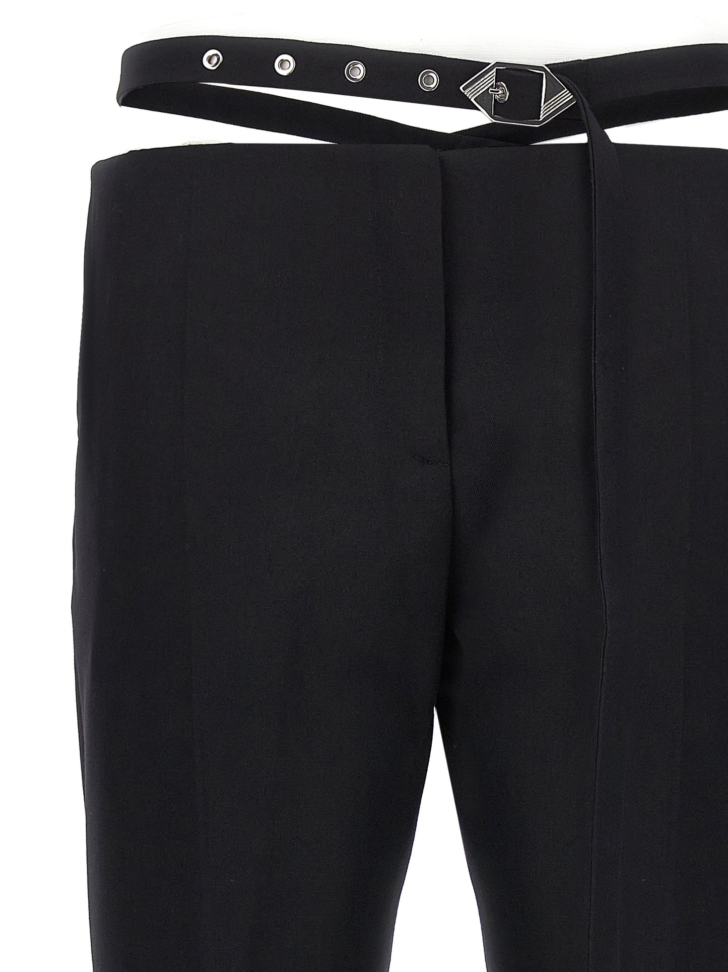 The Attico Women Belt Detail Trousers THE ATTICO
