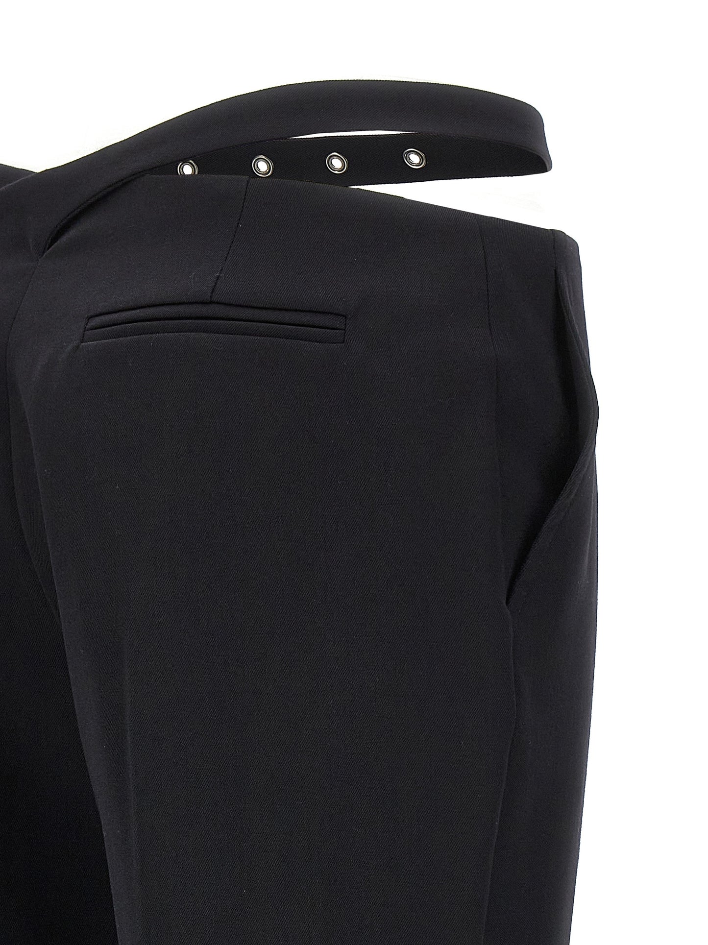 The Attico Women Belt Detail Trousers THE ATTICO