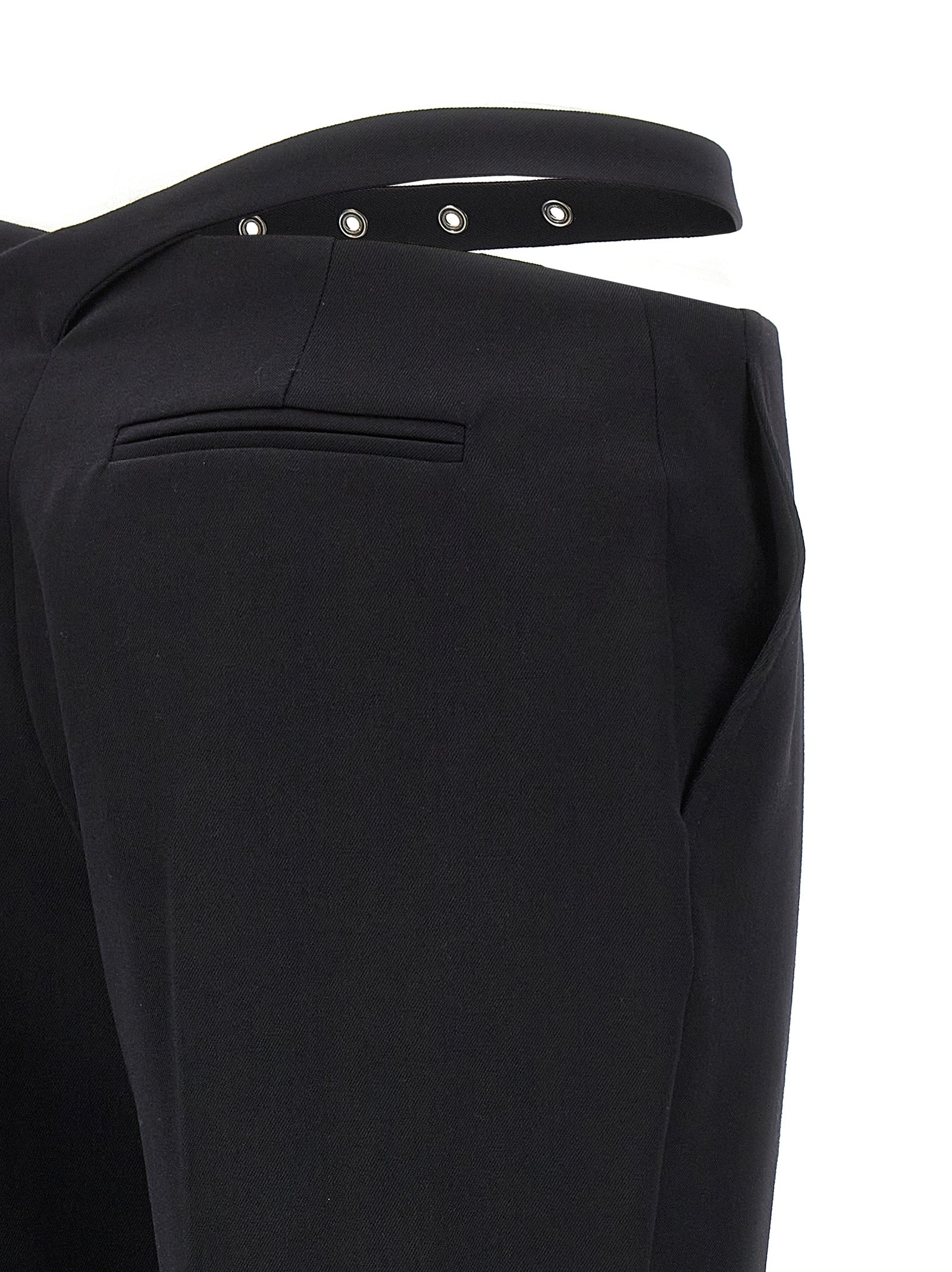 The Attico Women Belt Detail Trousers THE ATTICO