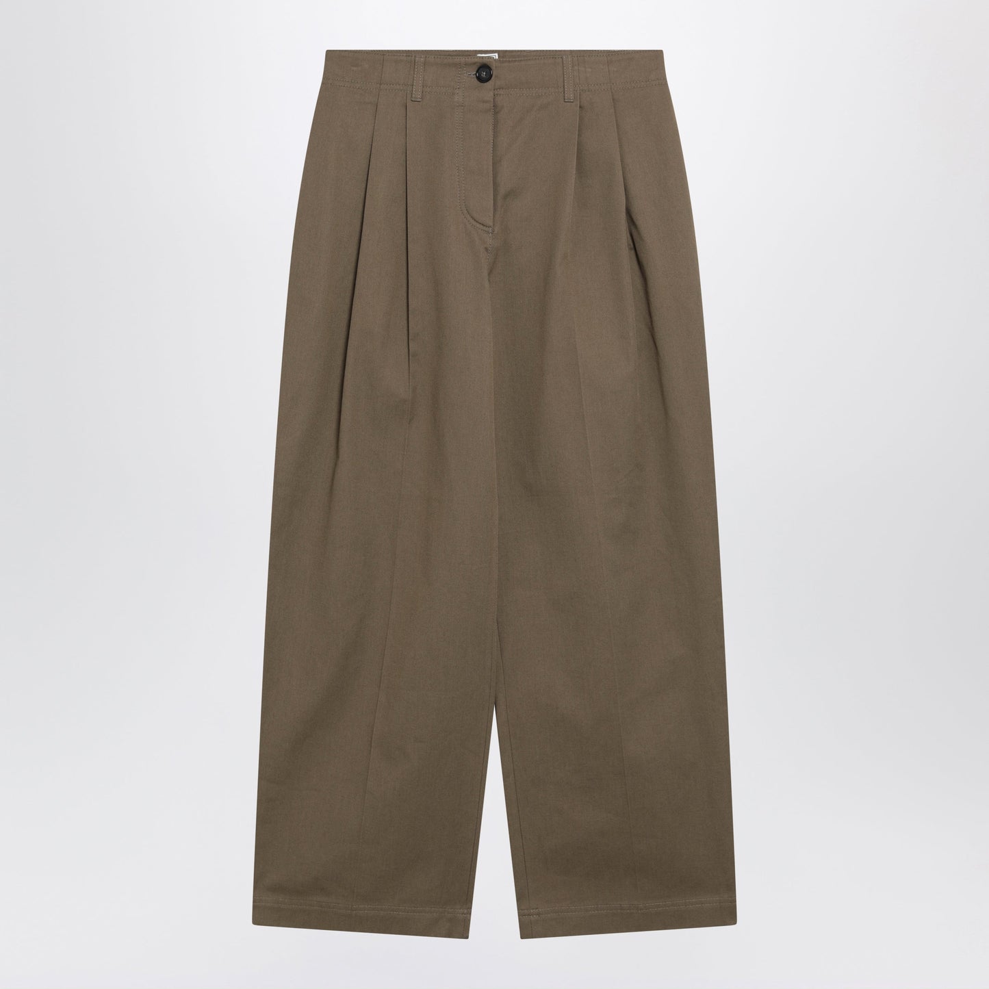 Toteme Hazelnut Cotton Trousers Women TOTEME