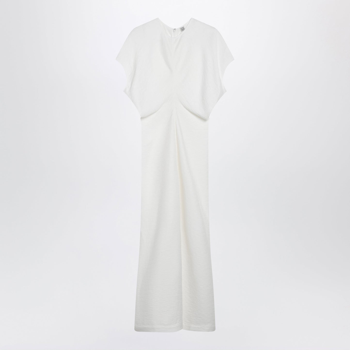 Toteme White Midi Dress In Fluid Satin Women TOTEME