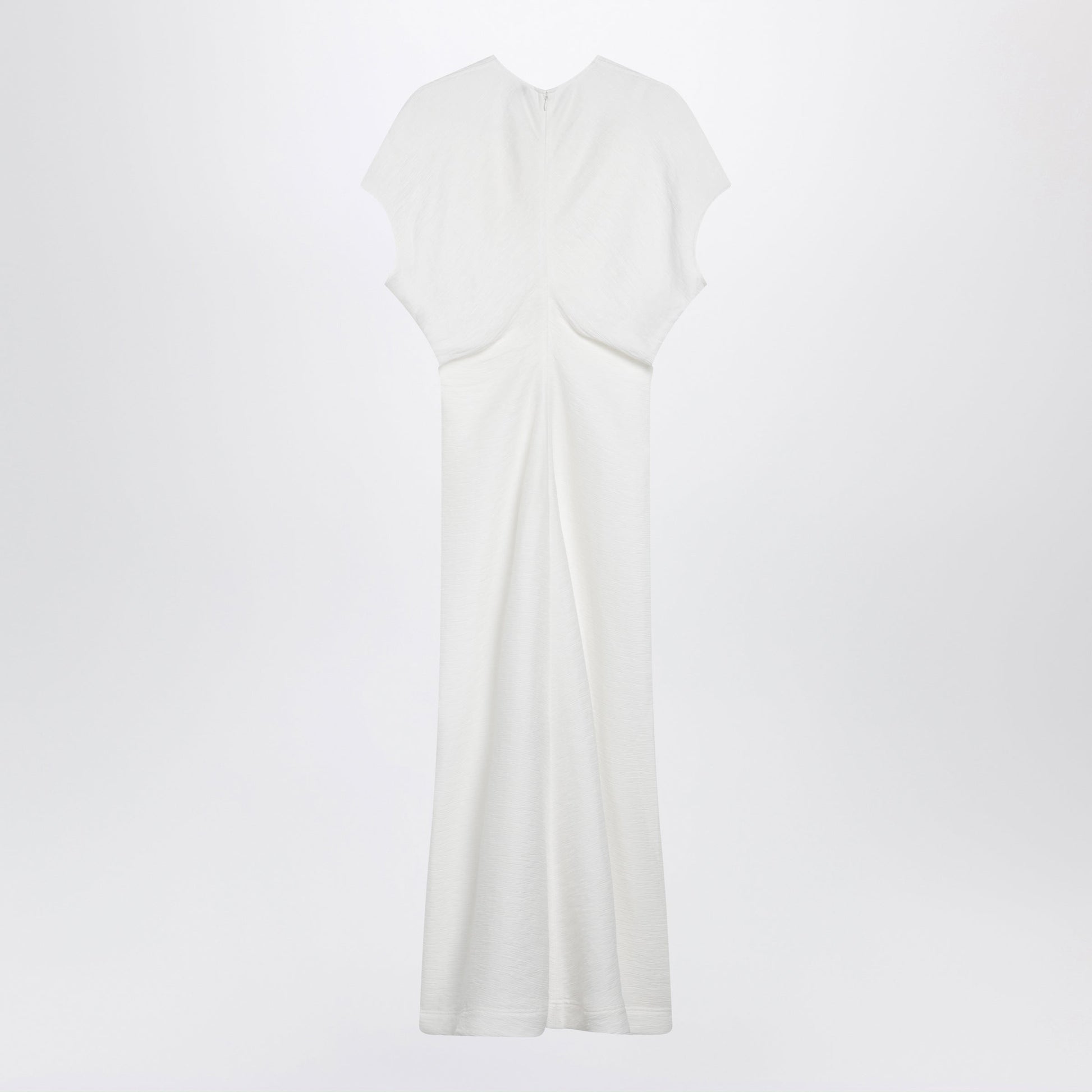 Toteme White Midi Dress In Fluid Satin Women TOTEME