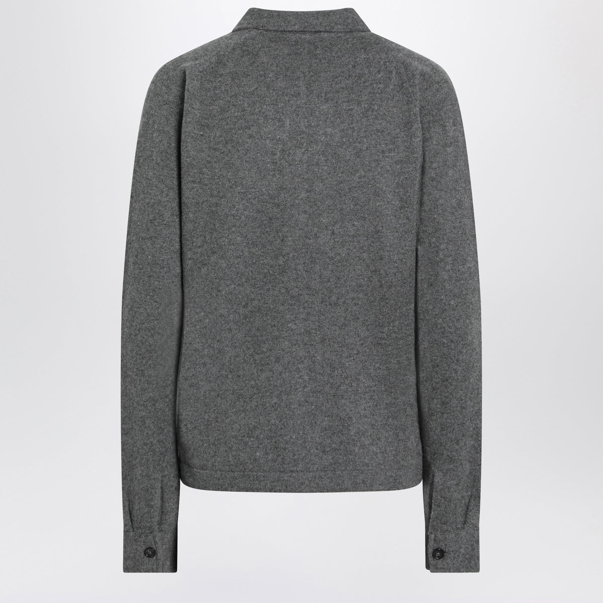 Toteme Dark Grey Melange Cashmere Cardigan Women TOTEME