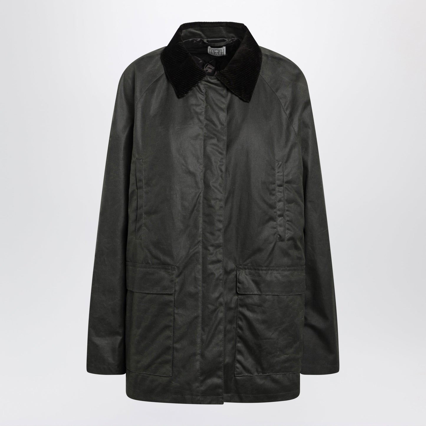 Toteme Forest Green Waxed Cotton Country Jacket Women TOTEME
