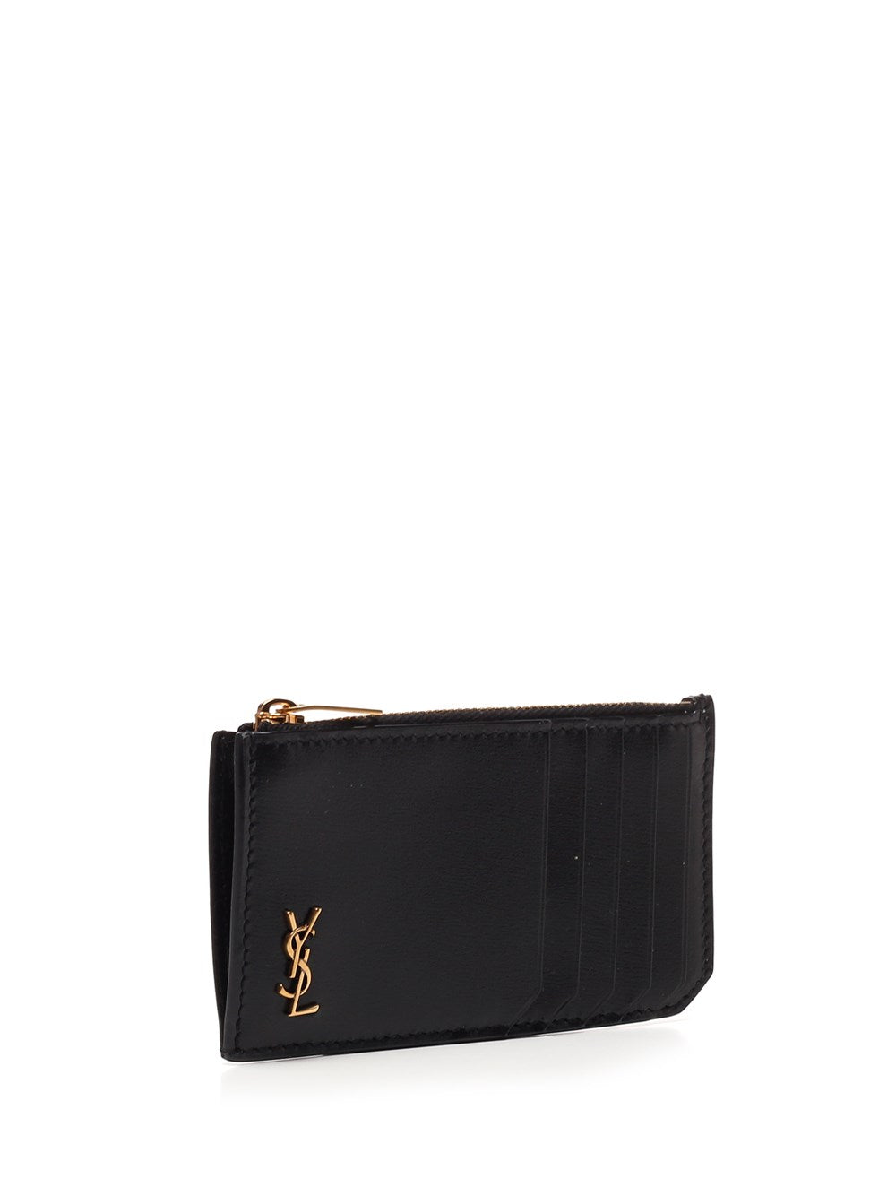 Saint Laurent Men "Fragments Tiny Cassandre" Card Holder SAINT LAURENT