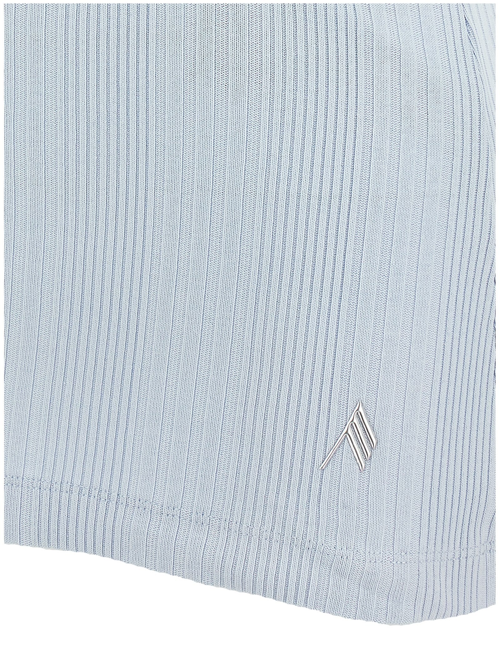 The Attico Women Logo Ribbed Top THE ATTICO