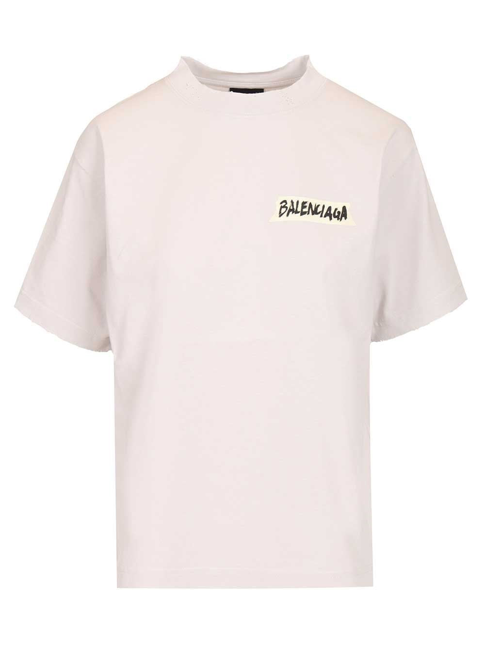 Balenciaga Women "Masking Tape" T-Shirt BALENCIAGA