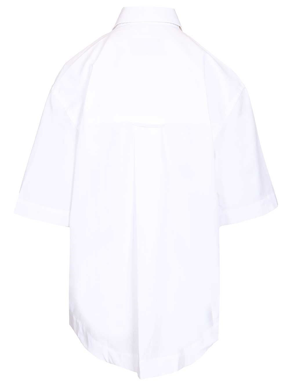 Ami Women Short-Sleeved Poplin Shirt AMI PARIS