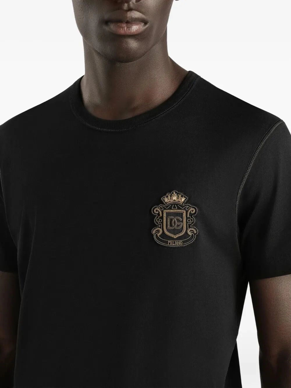 Dolce & Gabbana Men T-Shirt With Embroidery DOLCE & GABBANA