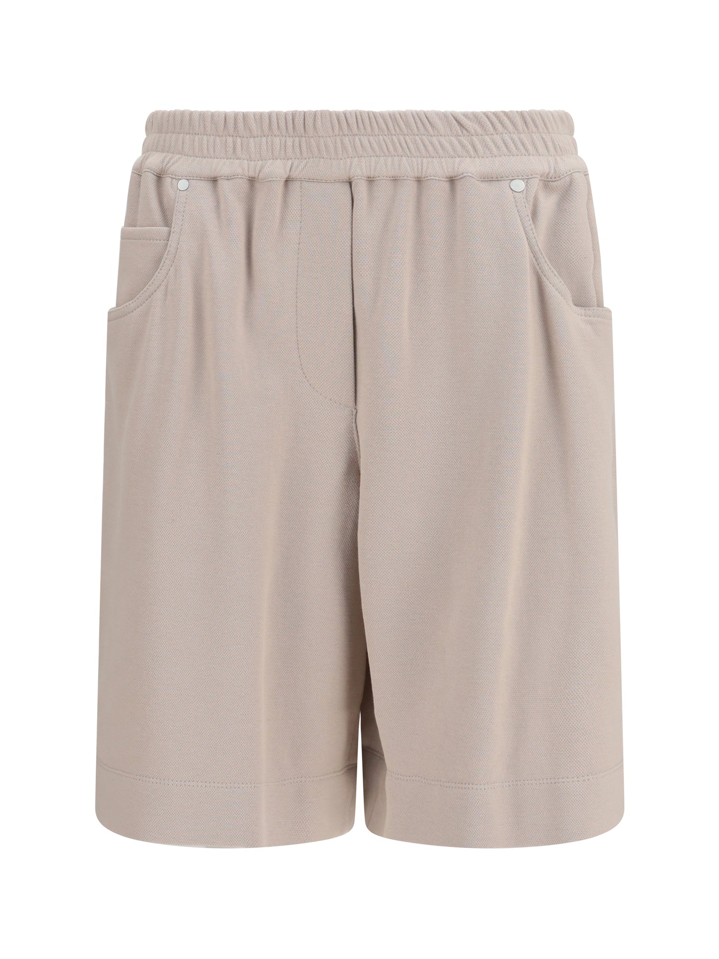 Brunello Cucinelli Women Cotton Piqué Shorts BRUNELLO CUCINELLI