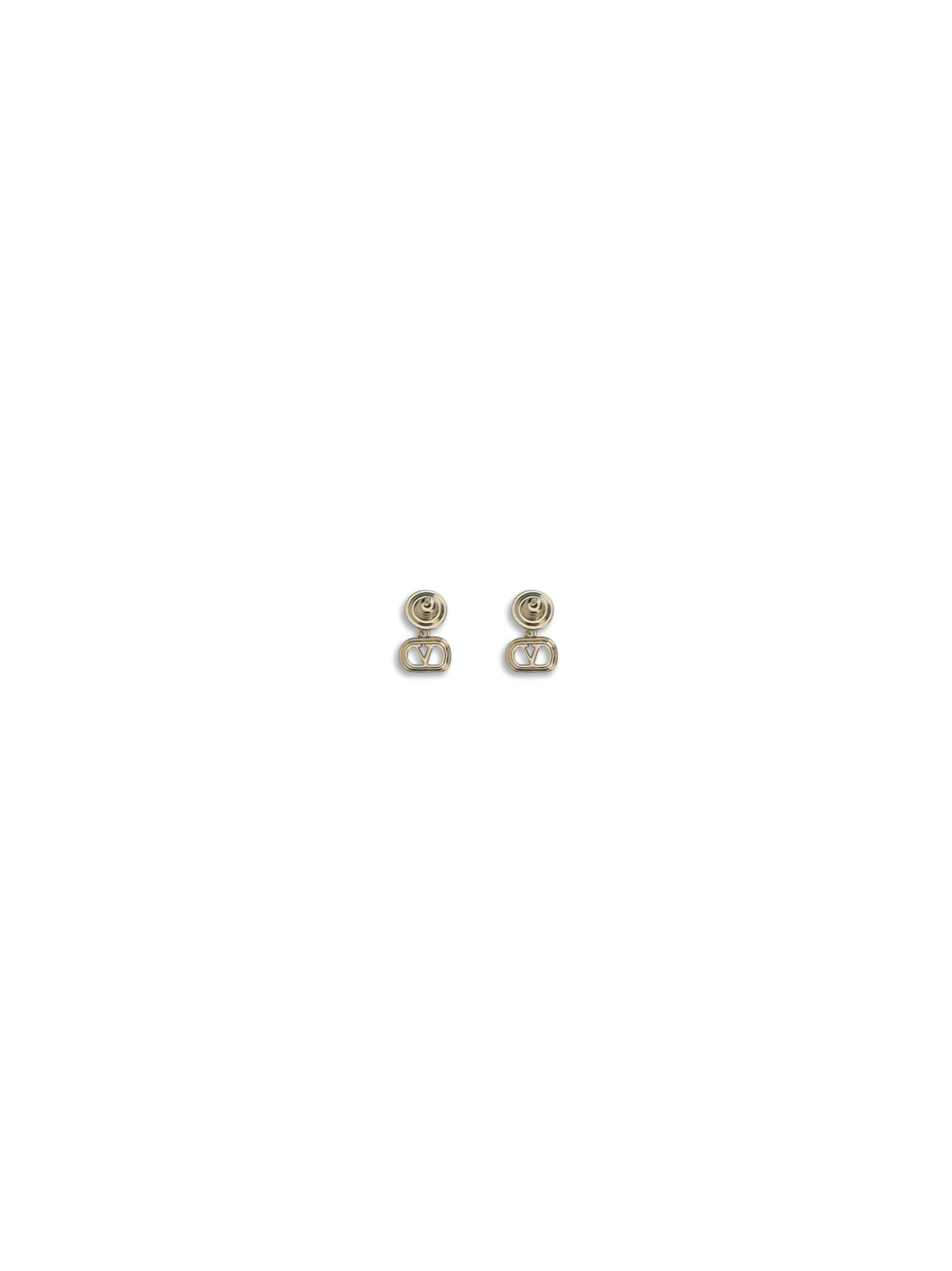 Valentino Garavani Women Earrings (Logo 10Mm) | Ovalette | Metall VALENTINO GARAVANI