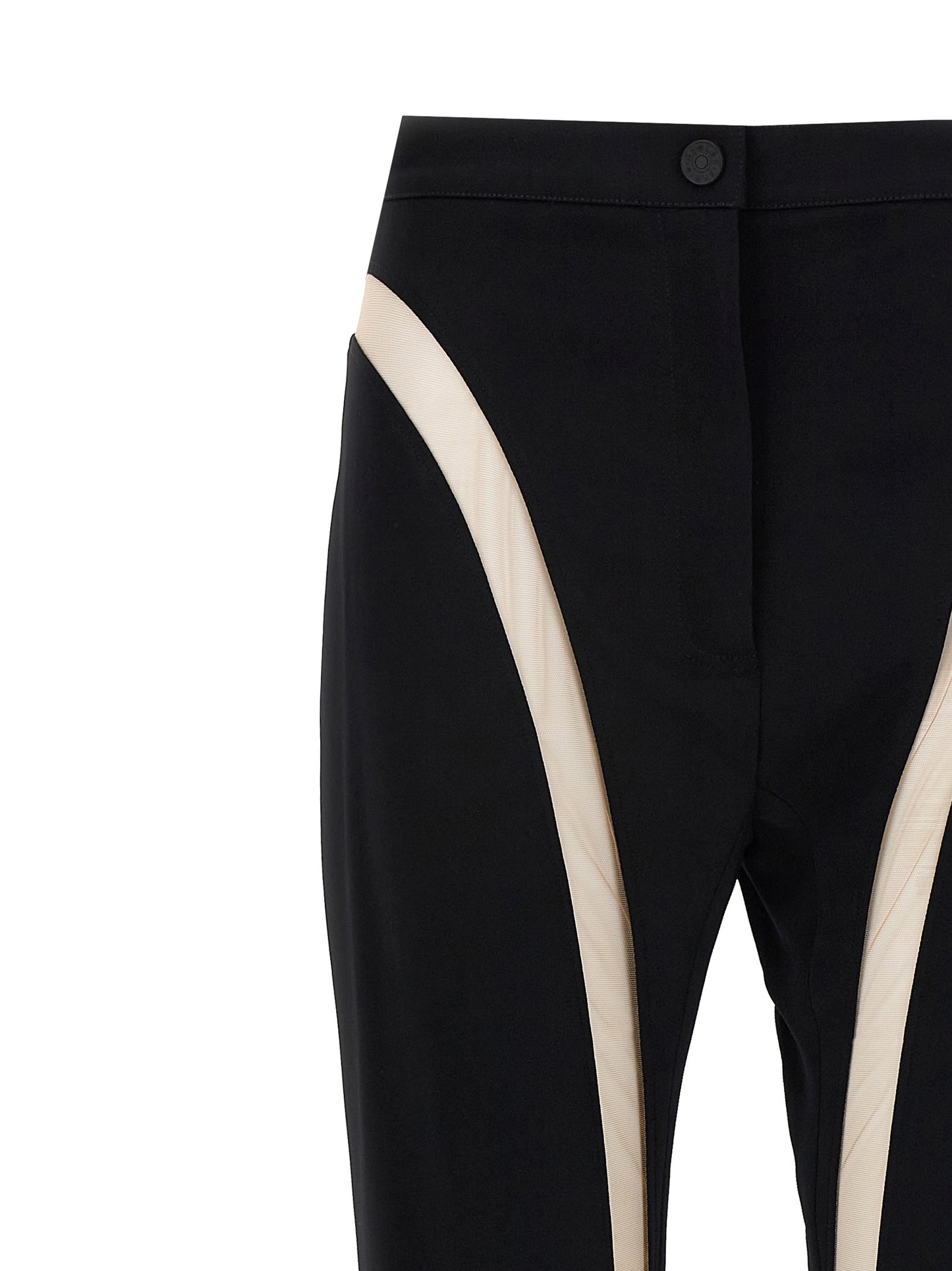 Mugler Women Mesh Insert Leggings MUGLER