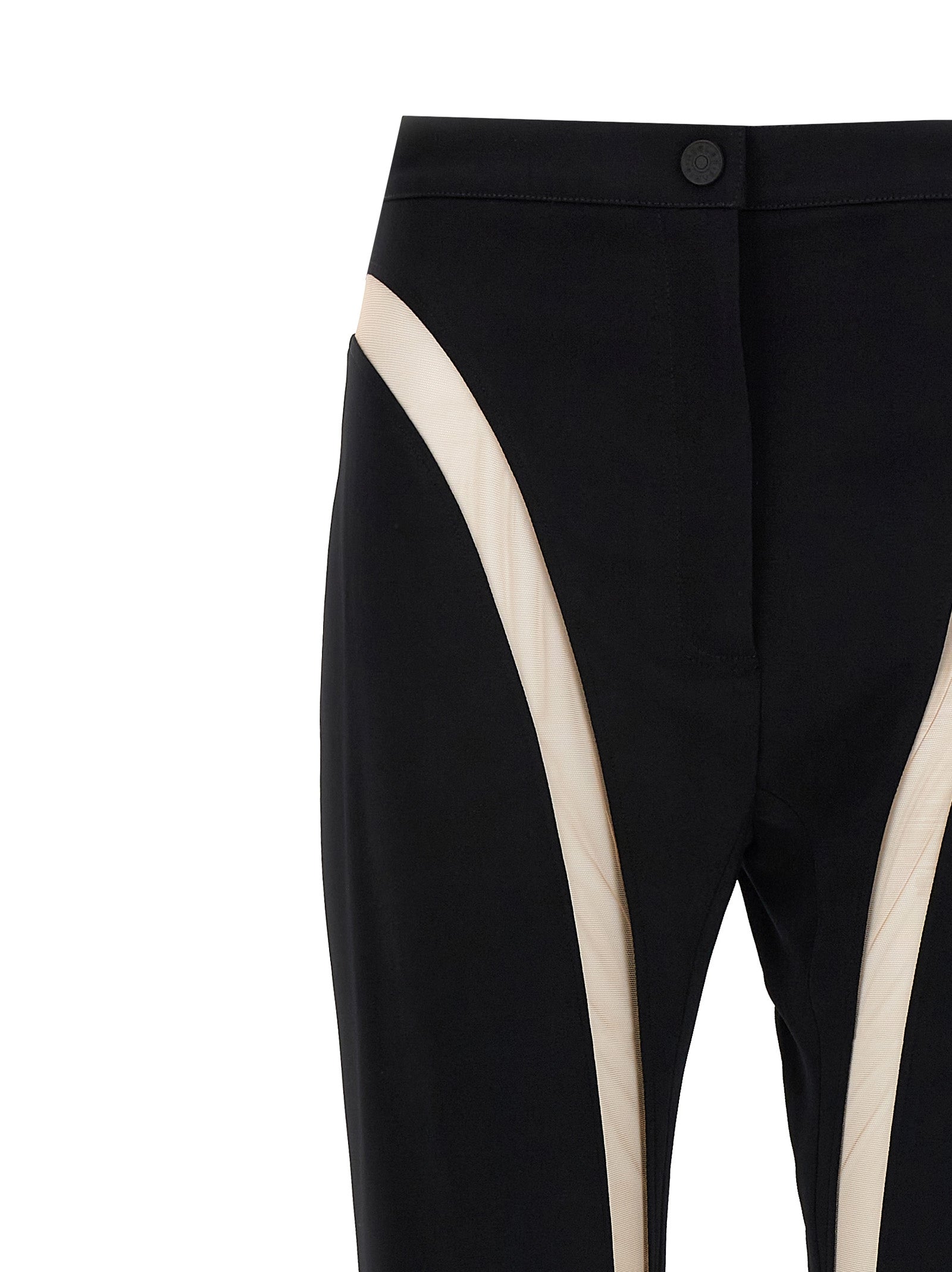 Mugler Women Mesh Insert Leggings MUGLER