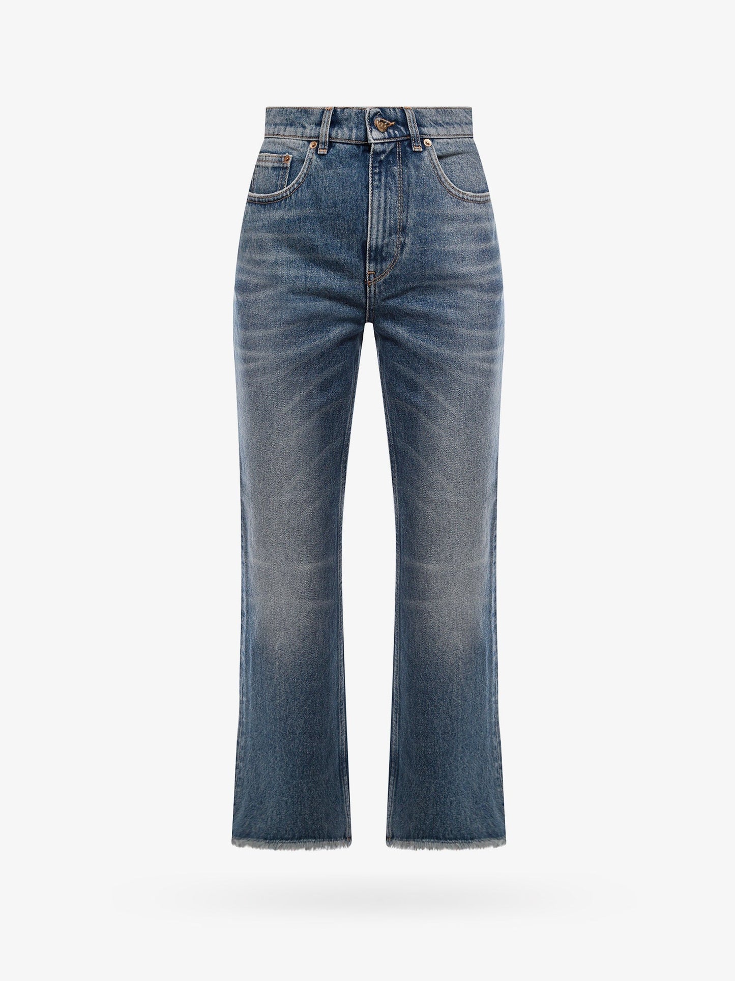 Golden Goose Deluxe Brand Women Derin New Cropped Flare Jeans With Back Logoed Patch GOLDEN GOOSE