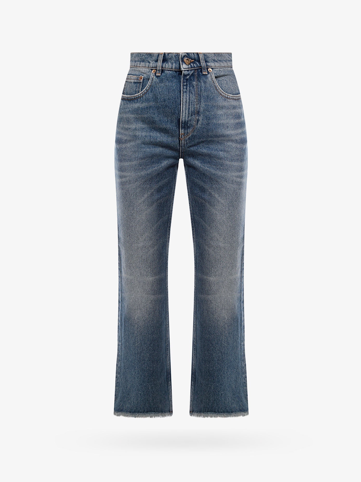 Golden Goose Deluxe Brand Women Derin New Cropped Flare Jeans With Back Logoed Patch GOLDEN GOOSE