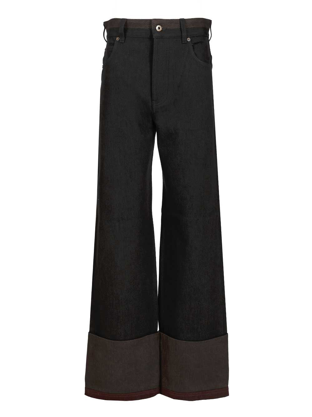Loewe Men Cuffed Denim Jeans LOEWE