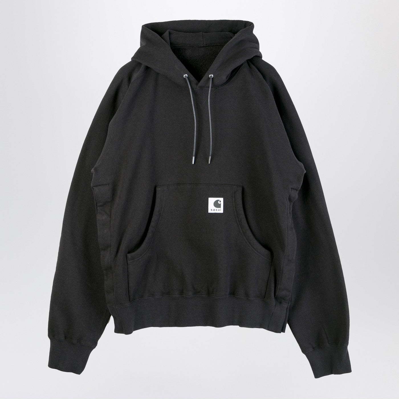 Sacai X Carhartt Wip Black Cotton Hoodie Women Sacai x Carhartt WIP