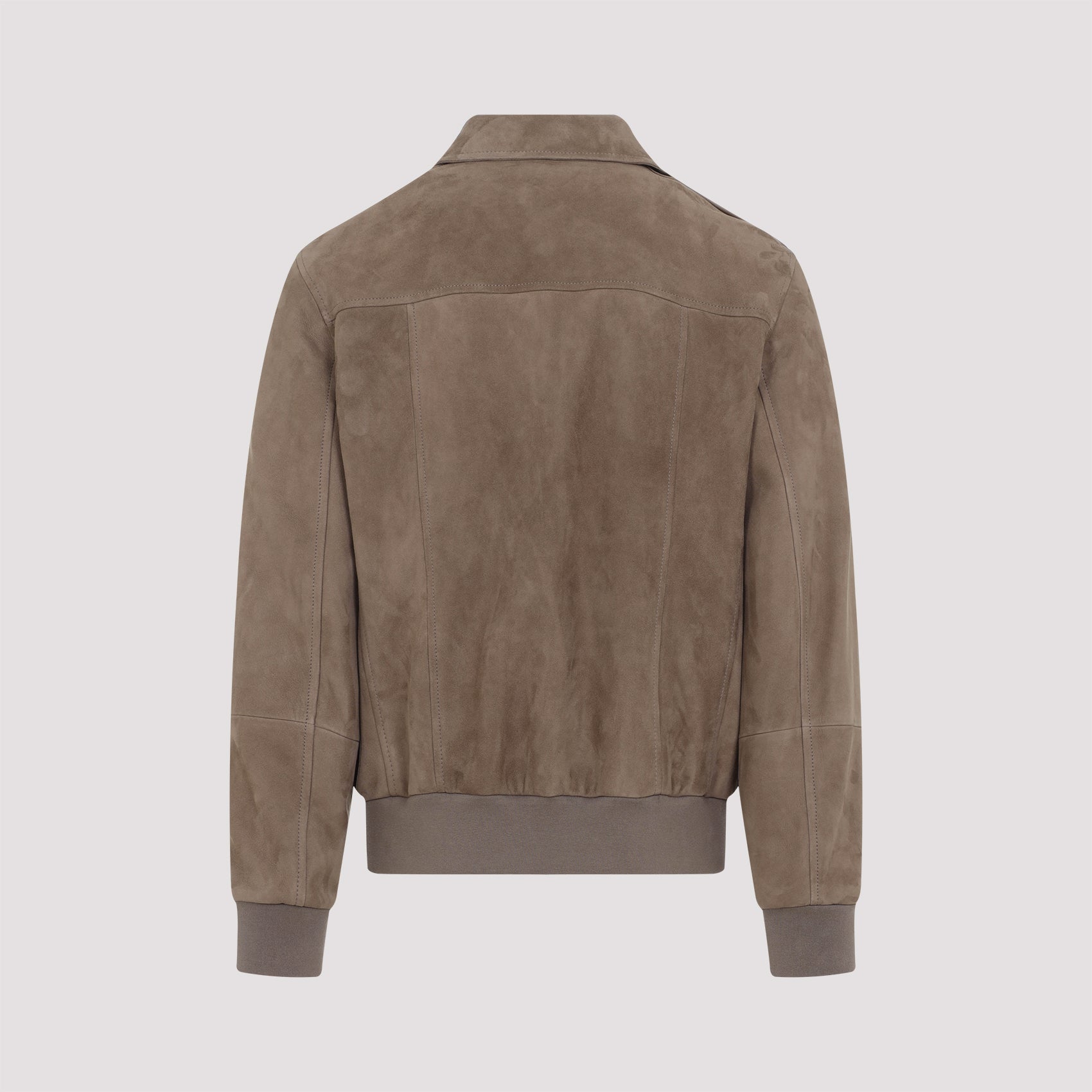 Brunello Cucinelli Leather Bomber Jacket Men BRUNELLO CUCINELLI