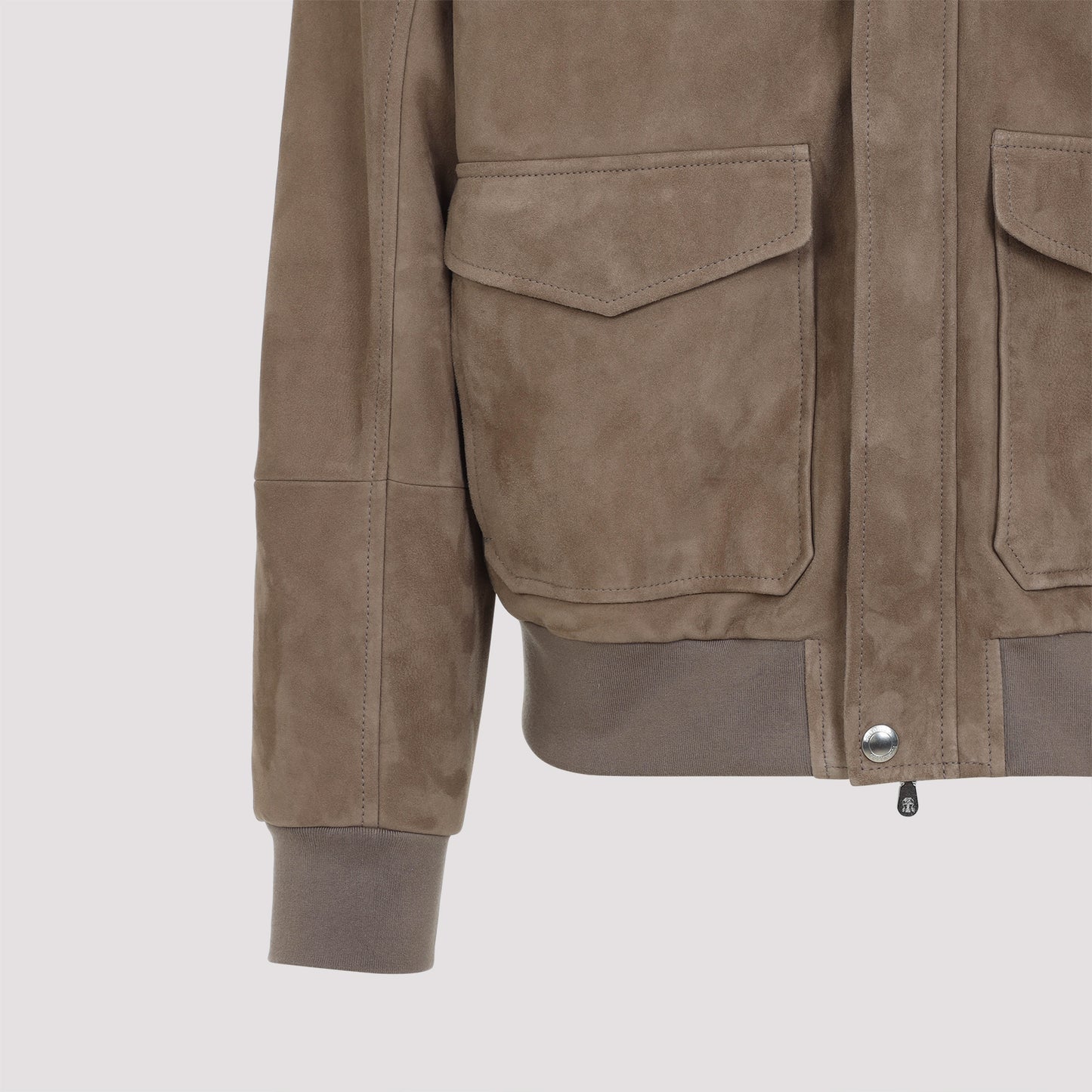 Brunello Cucinelli Leather Bomber Jacket Men BRUNELLO CUCINELLI