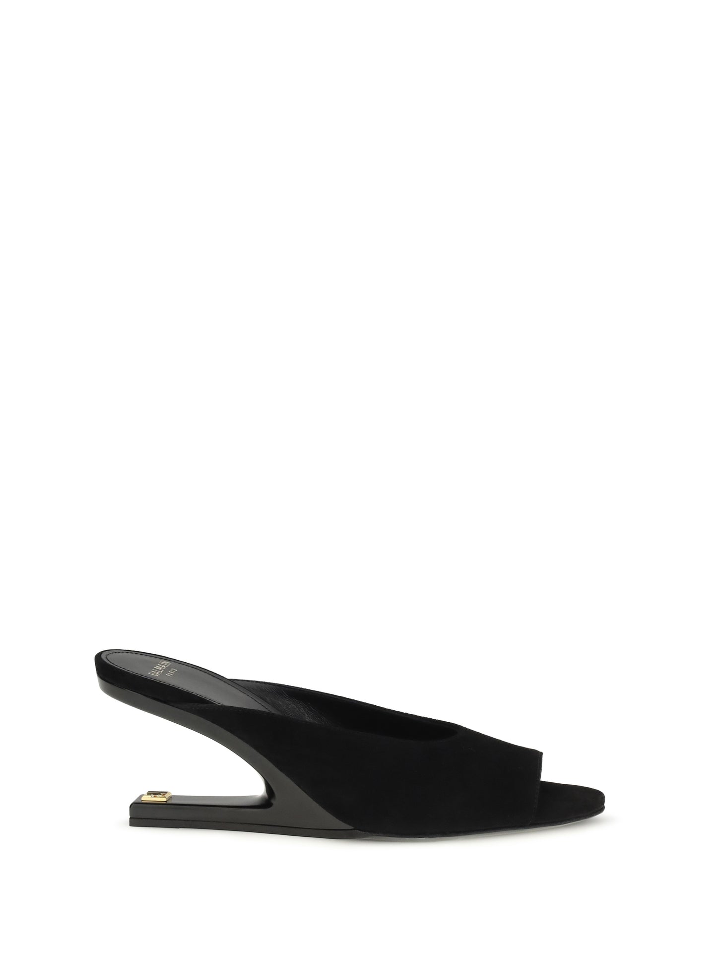 Balmain Women Suede Open-Toe Mules BALMAIN