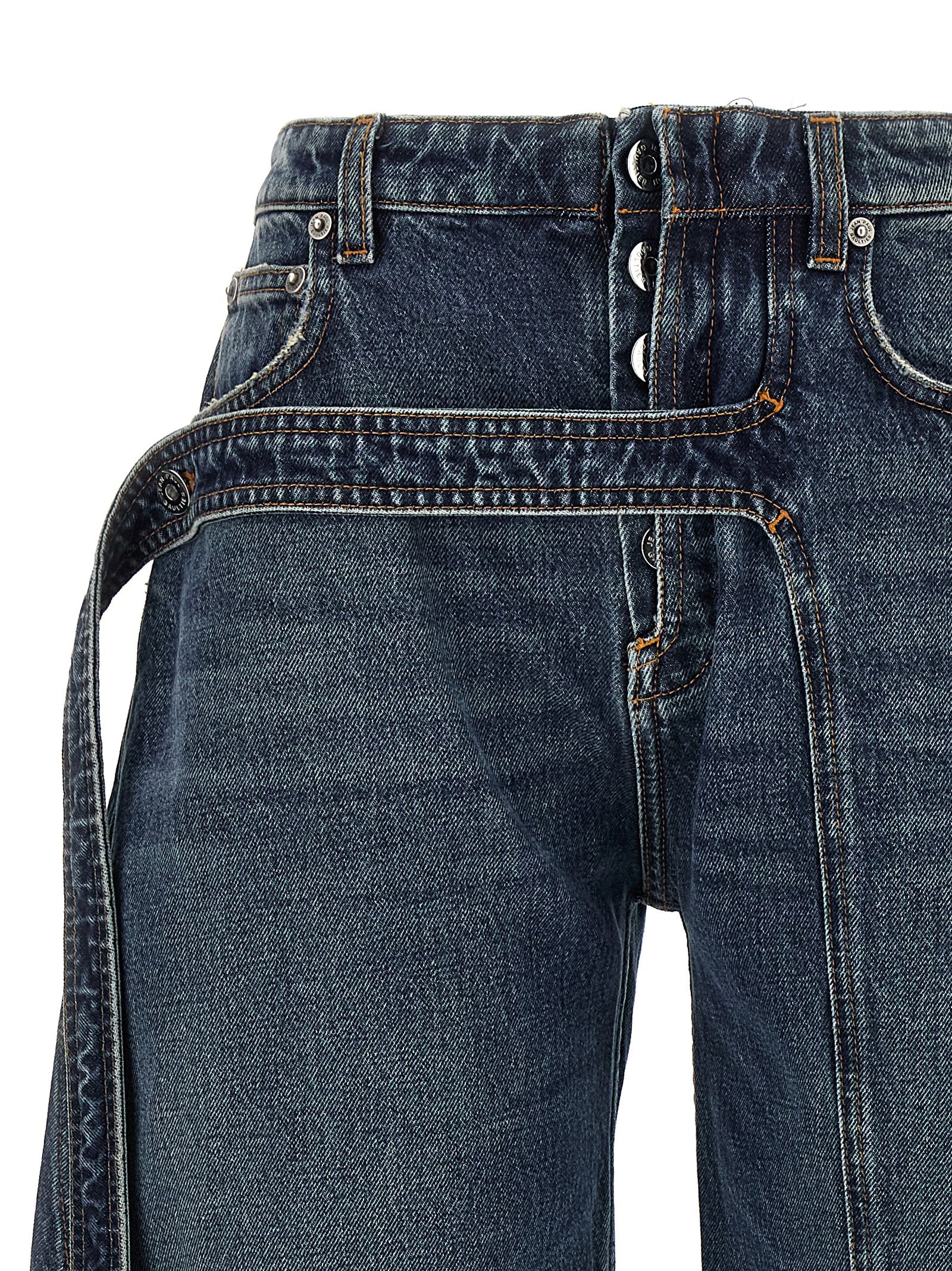 Jean Paul Gaultier Women 'The Blue Denim Strap' Jeans JEAN PAUL GAULTIER