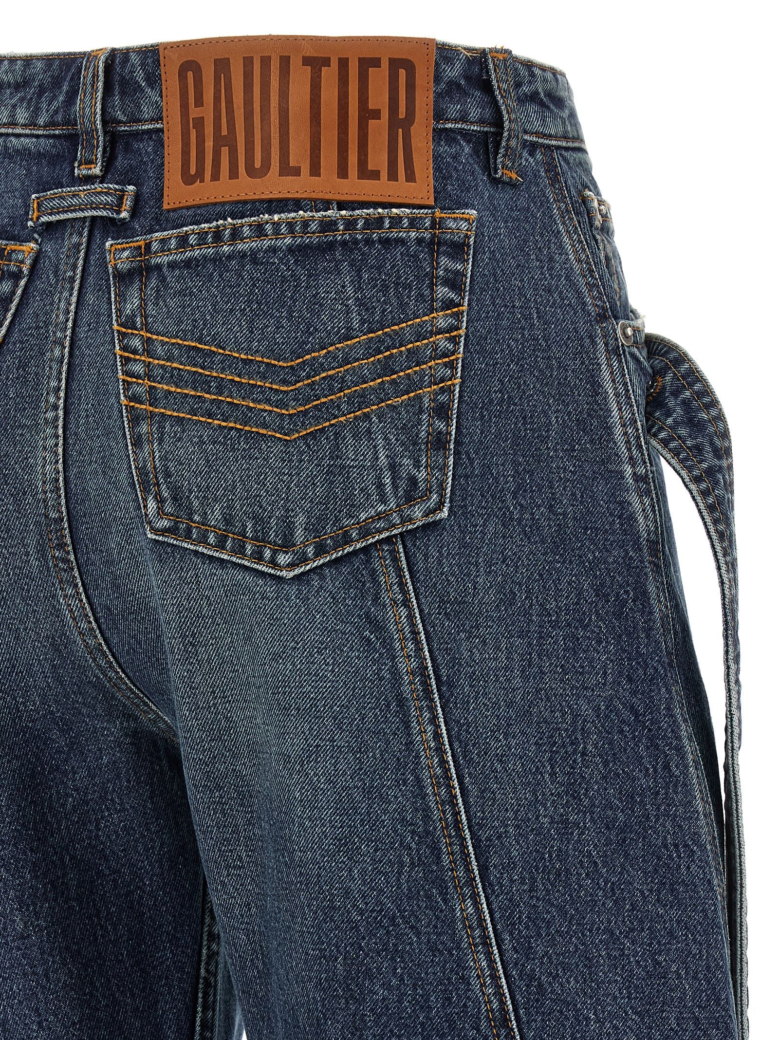 Jean Paul Gaultier Women 'The Blue Denim Strap' Jeans JEAN PAUL GAULTIER