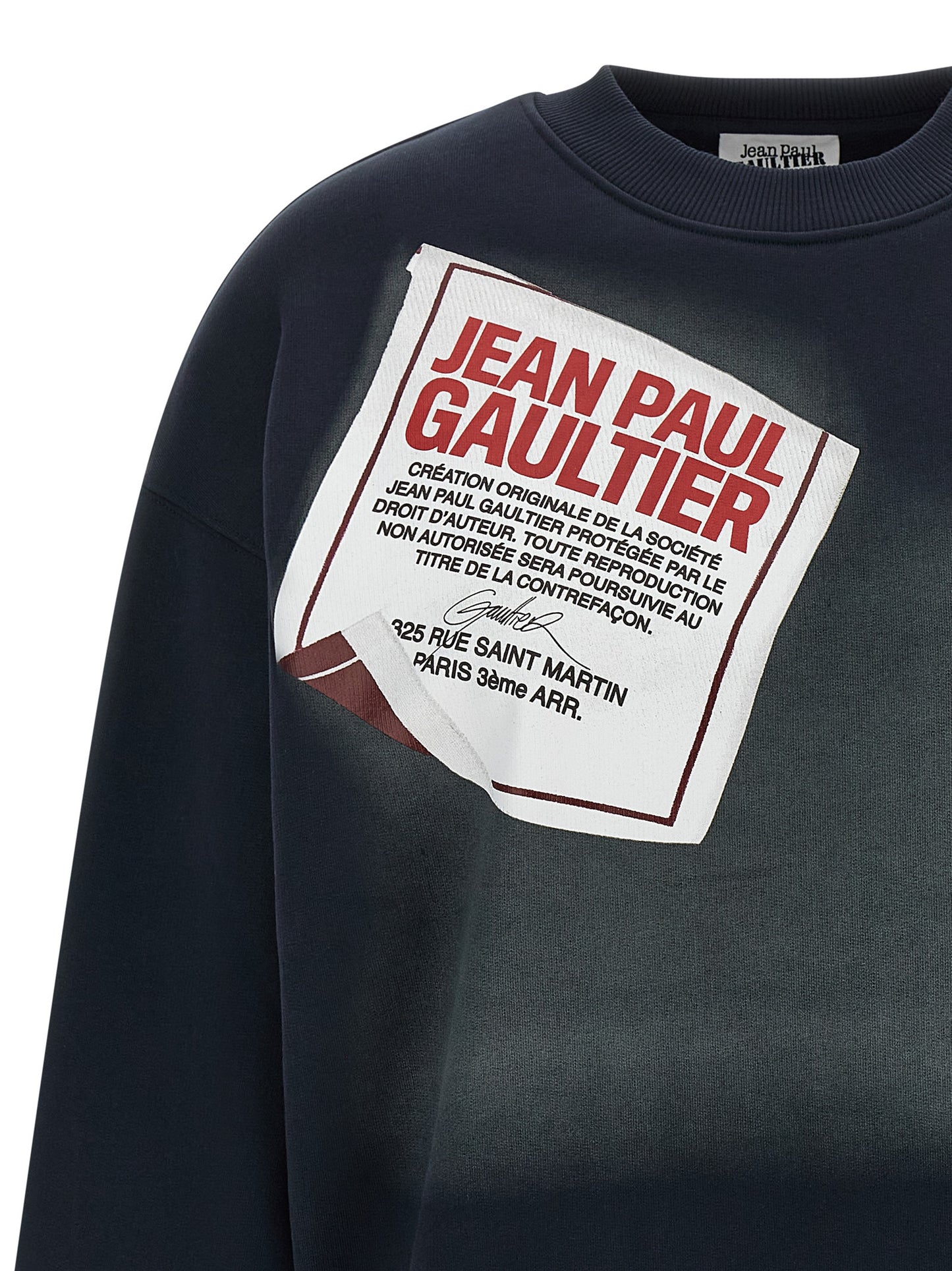 Jean Paul Gaultier Women 'The Blue Gaultier Label' Sweatshirt JEAN PAUL GAULTIER