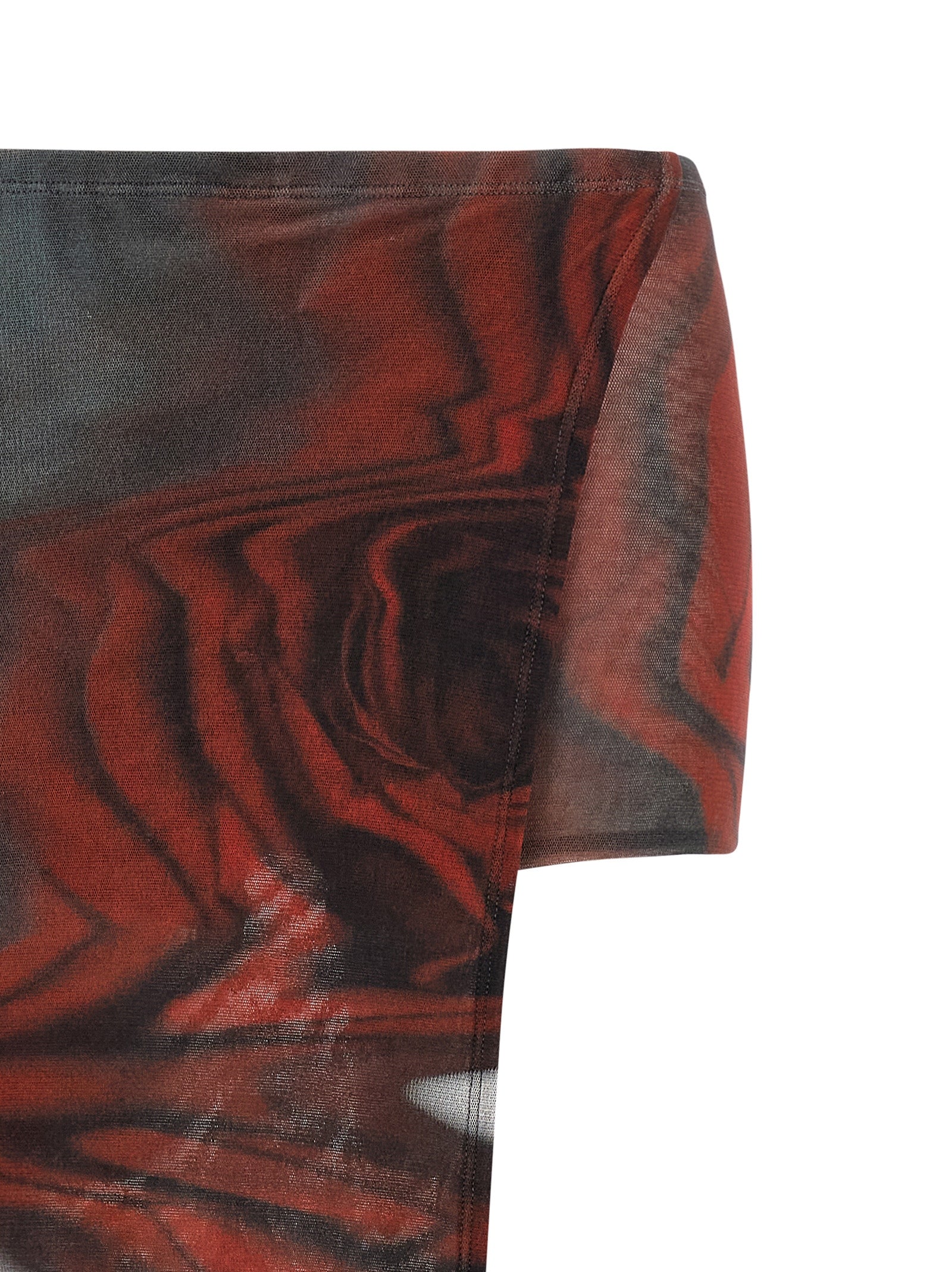 Jean Paul Gaultier Women 'The Red Blurry Roses' Skort JEAN PAUL GAULTIER