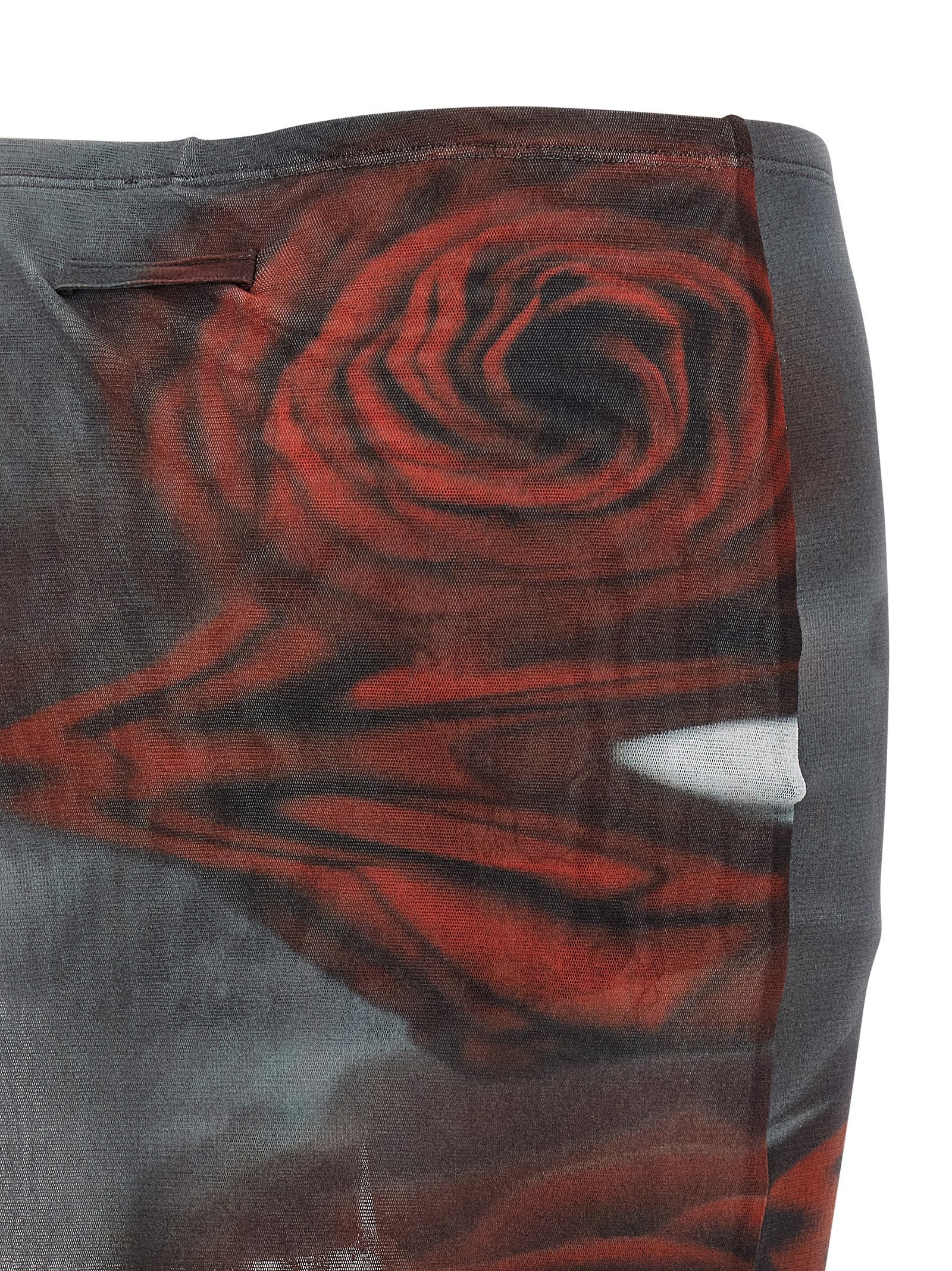 Jean Paul Gaultier Women 'The Red Blurry Roses' Skort JEAN PAUL GAULTIER
