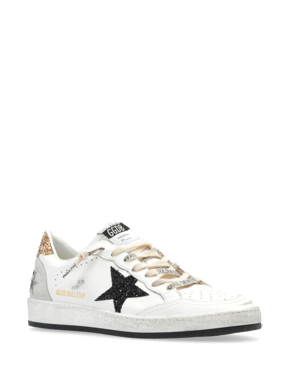Golden Goose Women Ball Star Nappa Leather Sneakers With Glittered Star And Heel Tab GOLDEN GOOSE