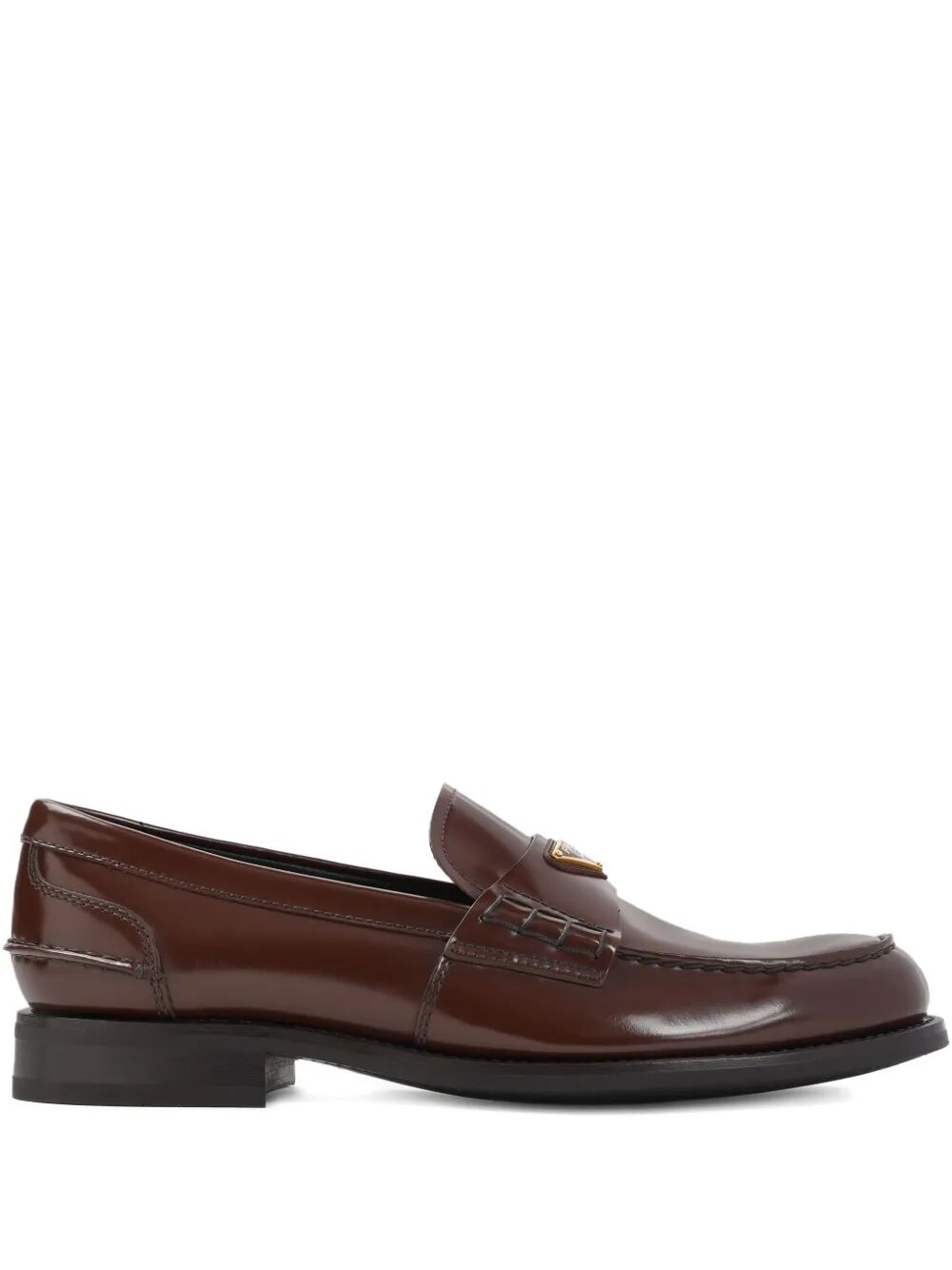 Prada Men Brushed Leather Loafers PRADA