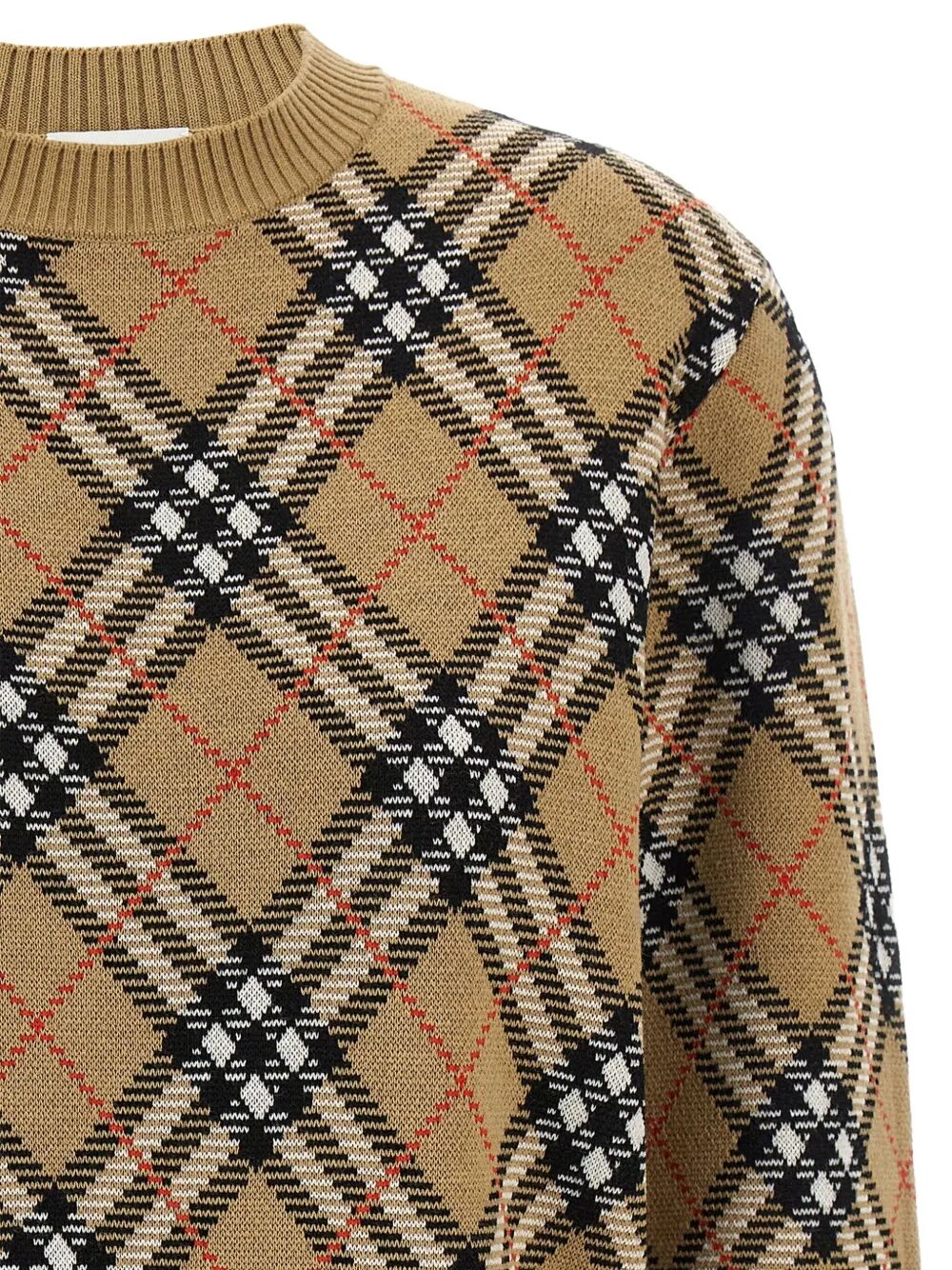 Burberry Women Check-Pattern Wool Sweater BURBERRY