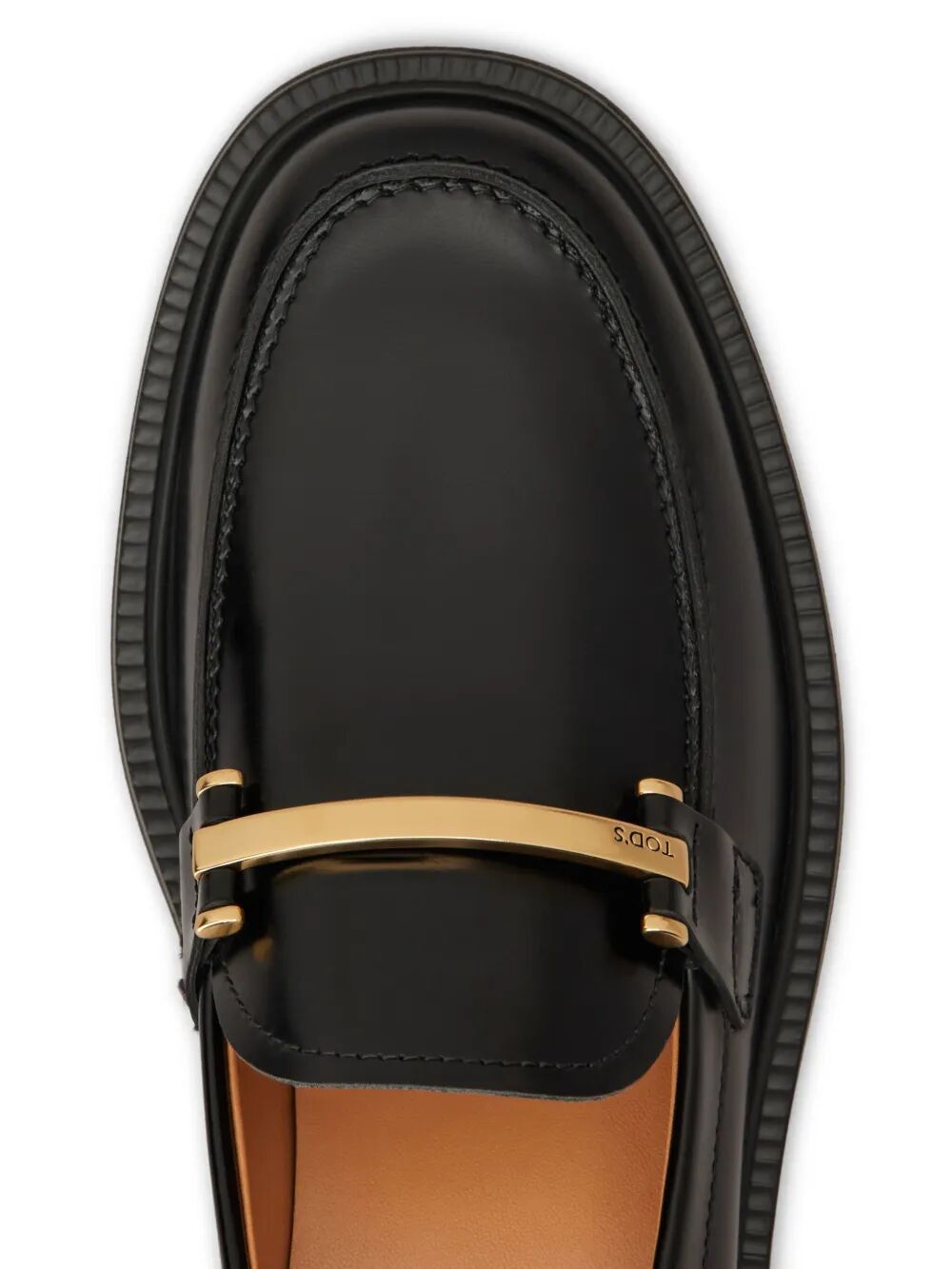 Tod's Women Leather Loafers With Metal Bar TOD'S