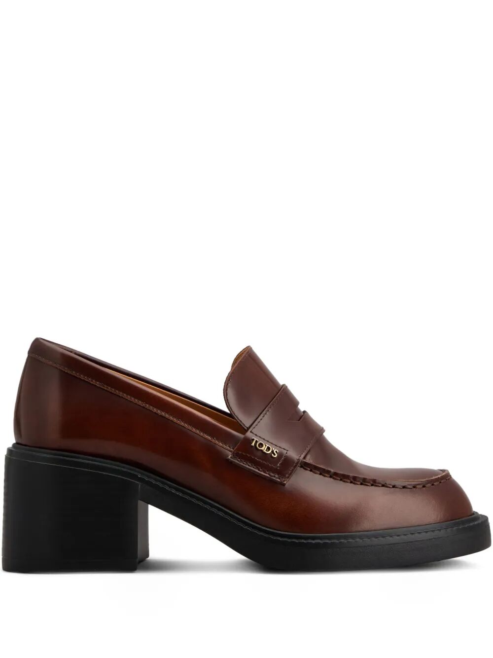 Tod's Women Leather Heeled Penny Loafers TOD'S