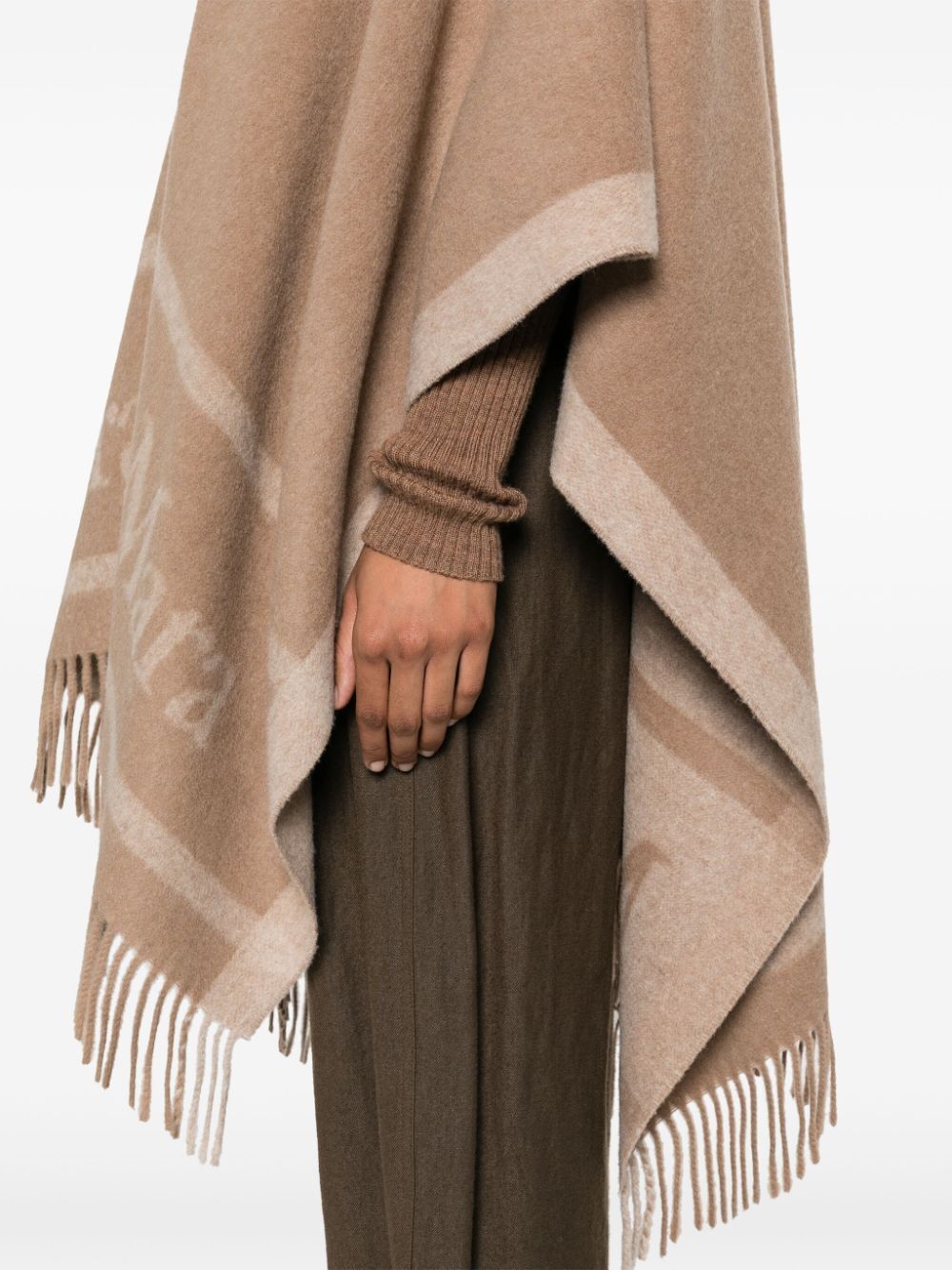 Max Mara Women 2424736051600 - Poncho Logo Jacquard MAX MARA