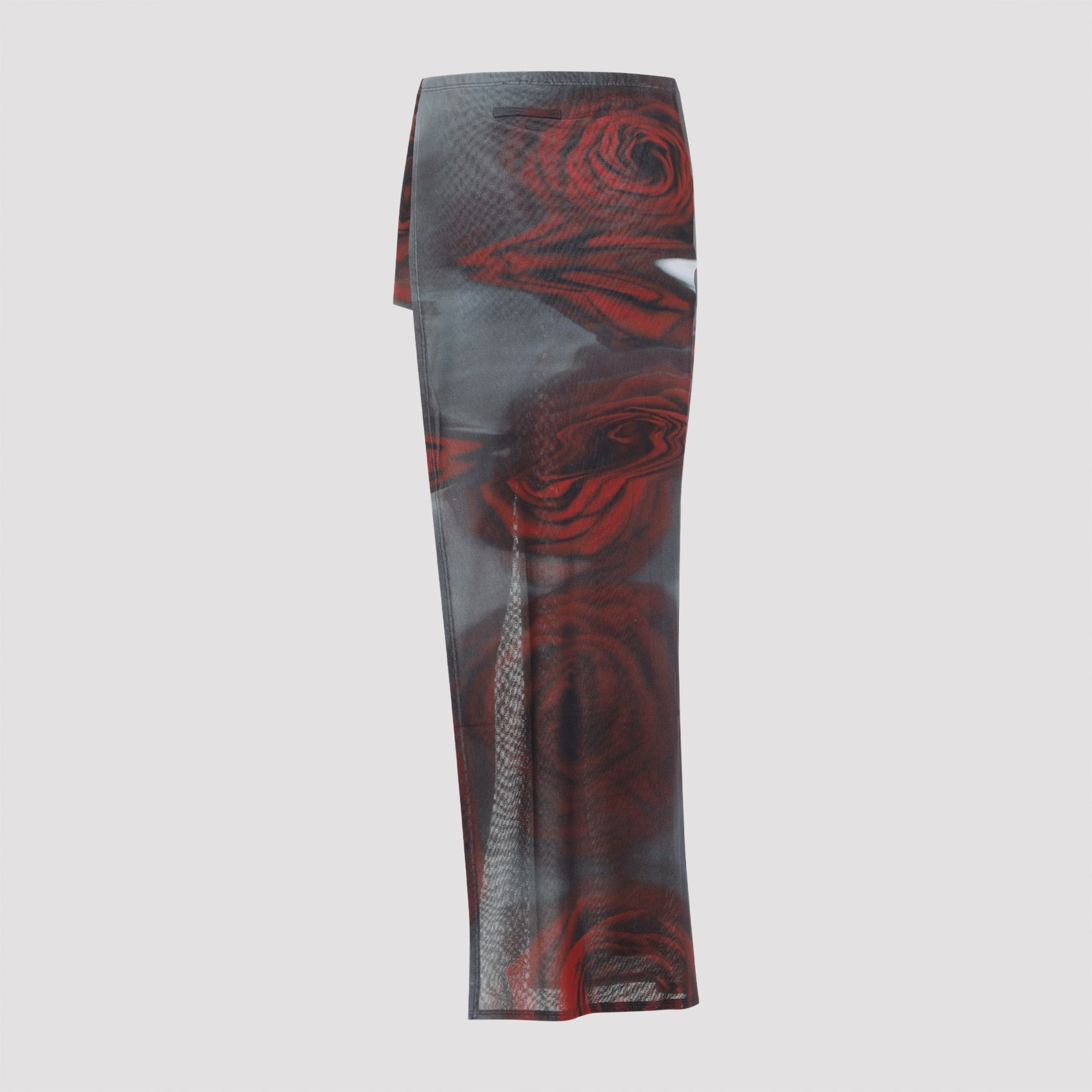 Jean Paul Gaultier Blurry Roses Asymmetric Midi Skirt Women JEAN PAUL GAULTIER